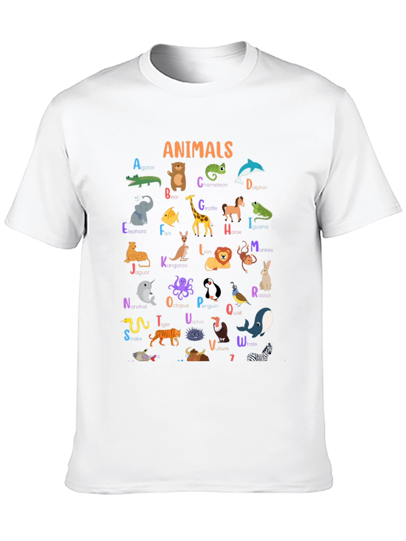Animal Alphabet T-Shirt - Educational Kids Tee