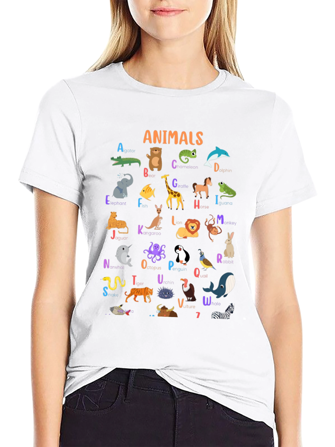 Animal Alphabet T-Shirt - Educational Kids Tee