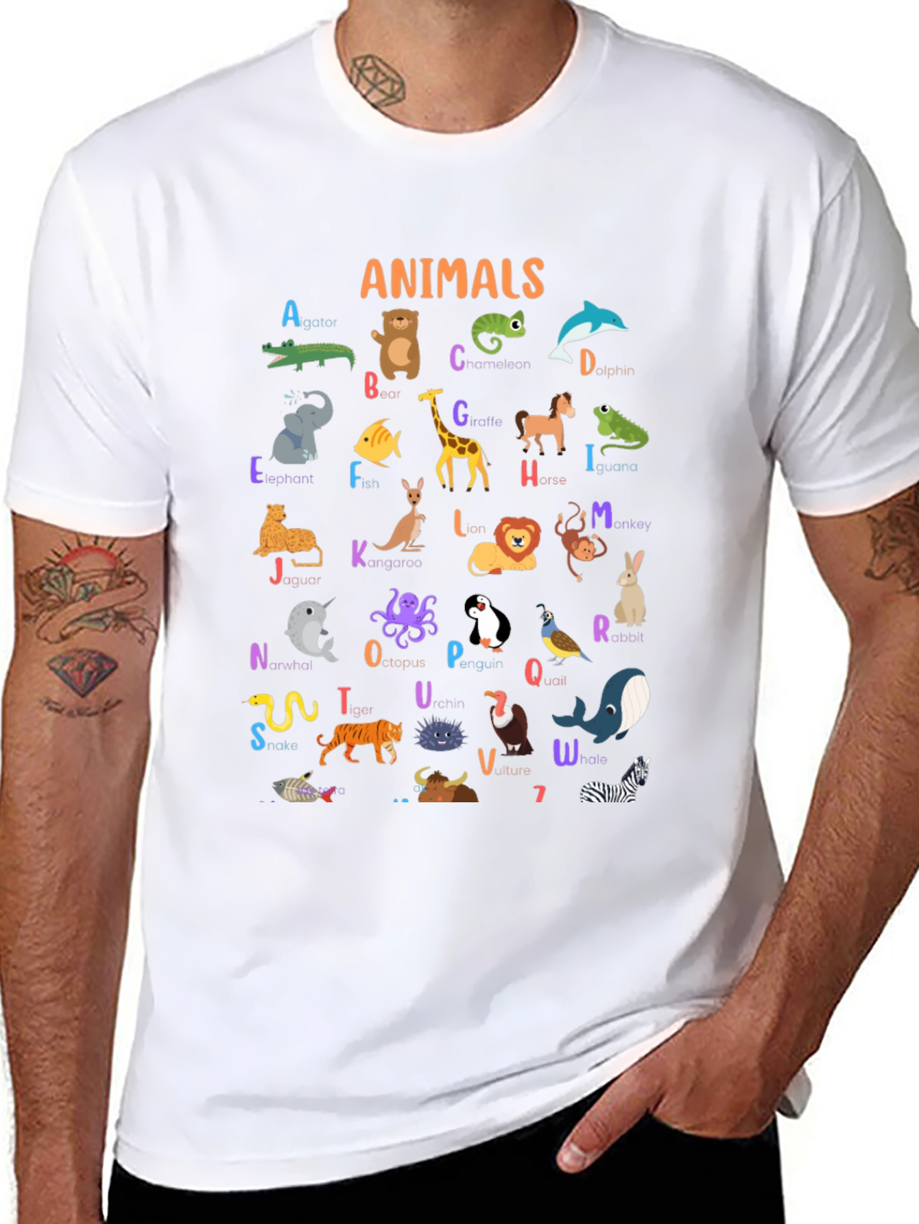 Animal Alphabet T-Shirt - Educational Kids Tee