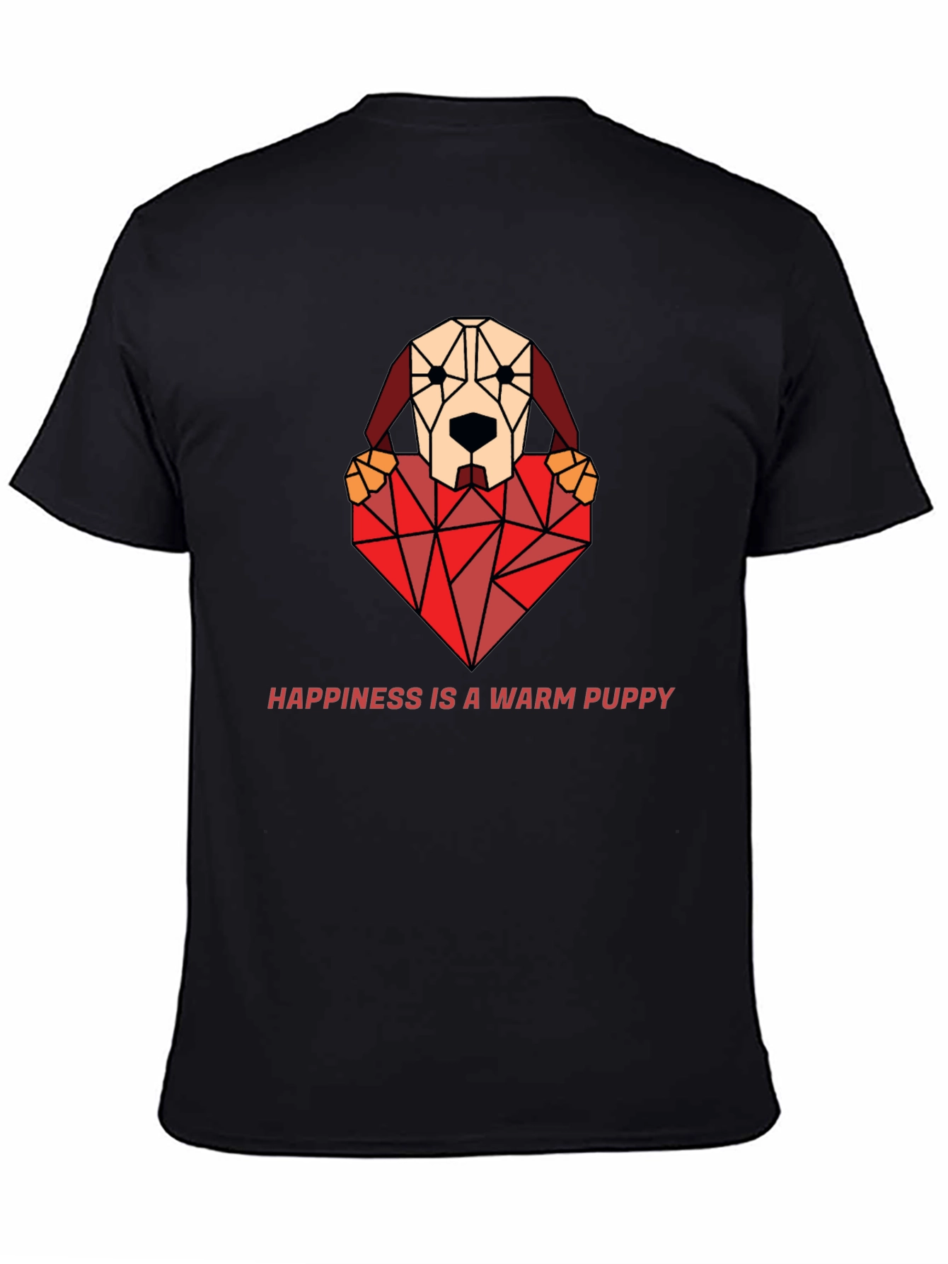 Geometric Puppy Love T-Shirt - Warm Fuzzy Feelings!
