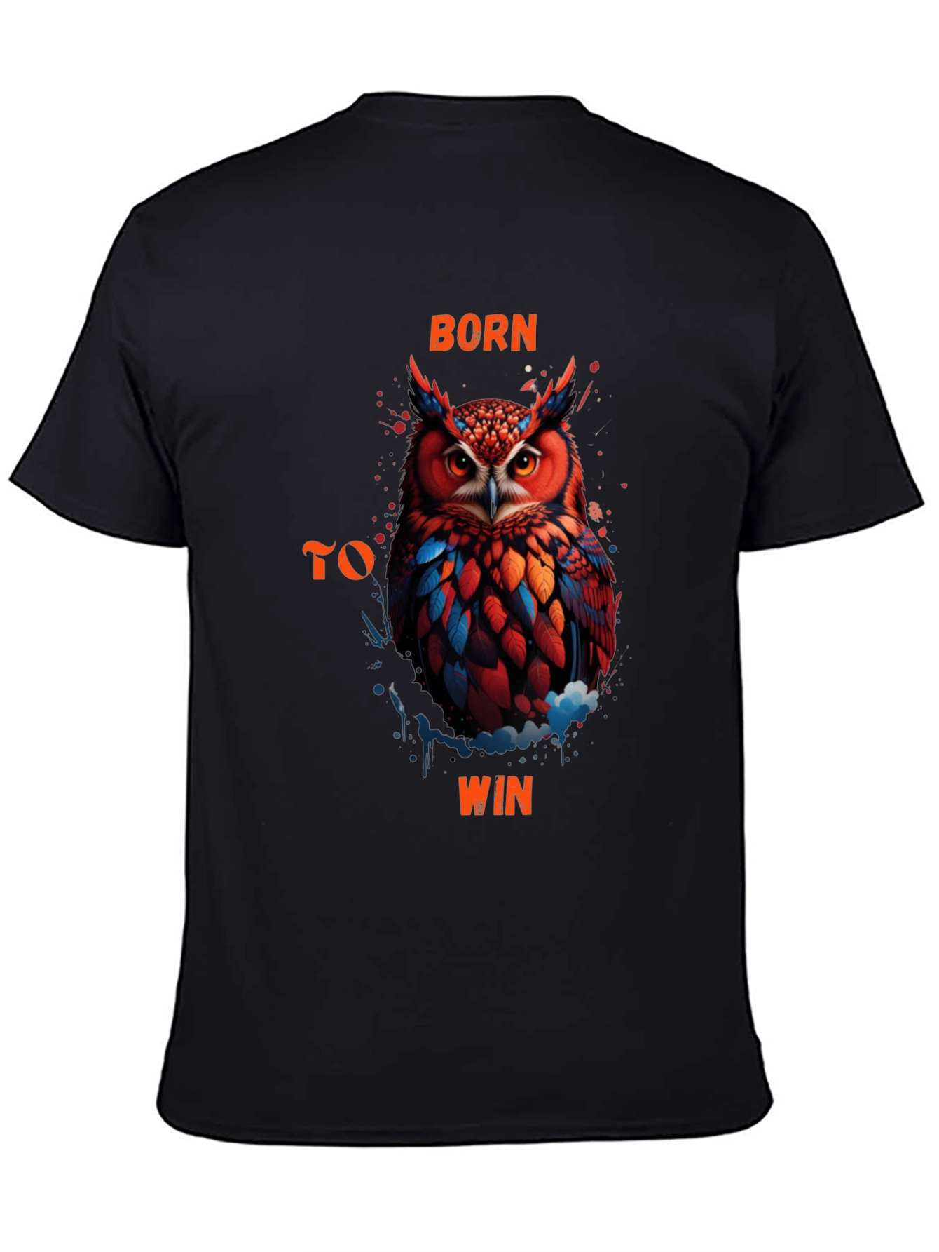 Born To Win Owl Graphic T-Shirt