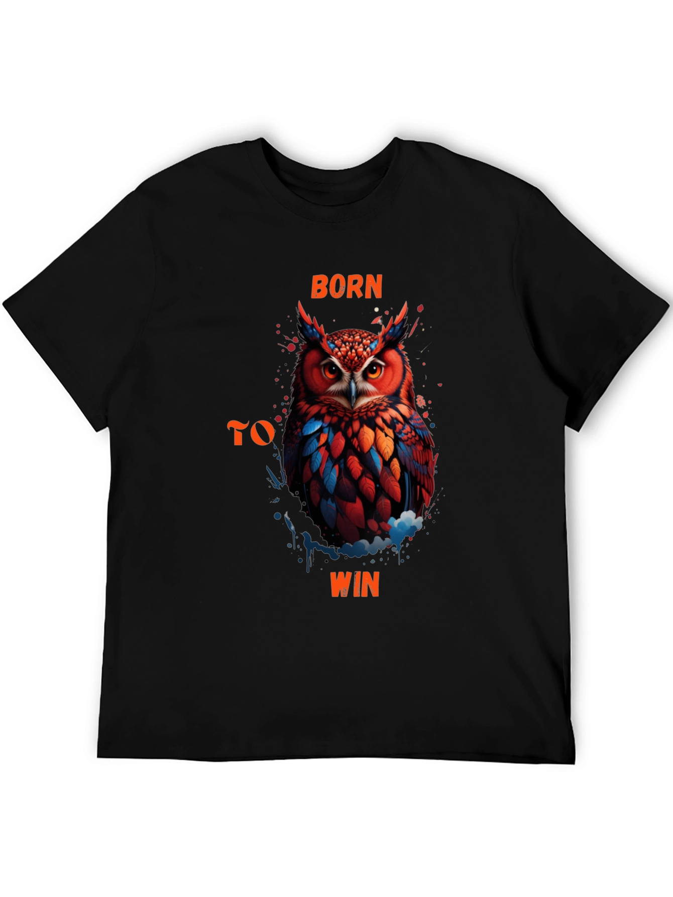 Born To Win Owl Graphic T-Shirt
