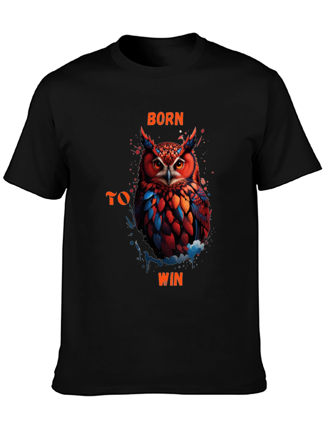 Born To Win Owl Graphic T-Shirt