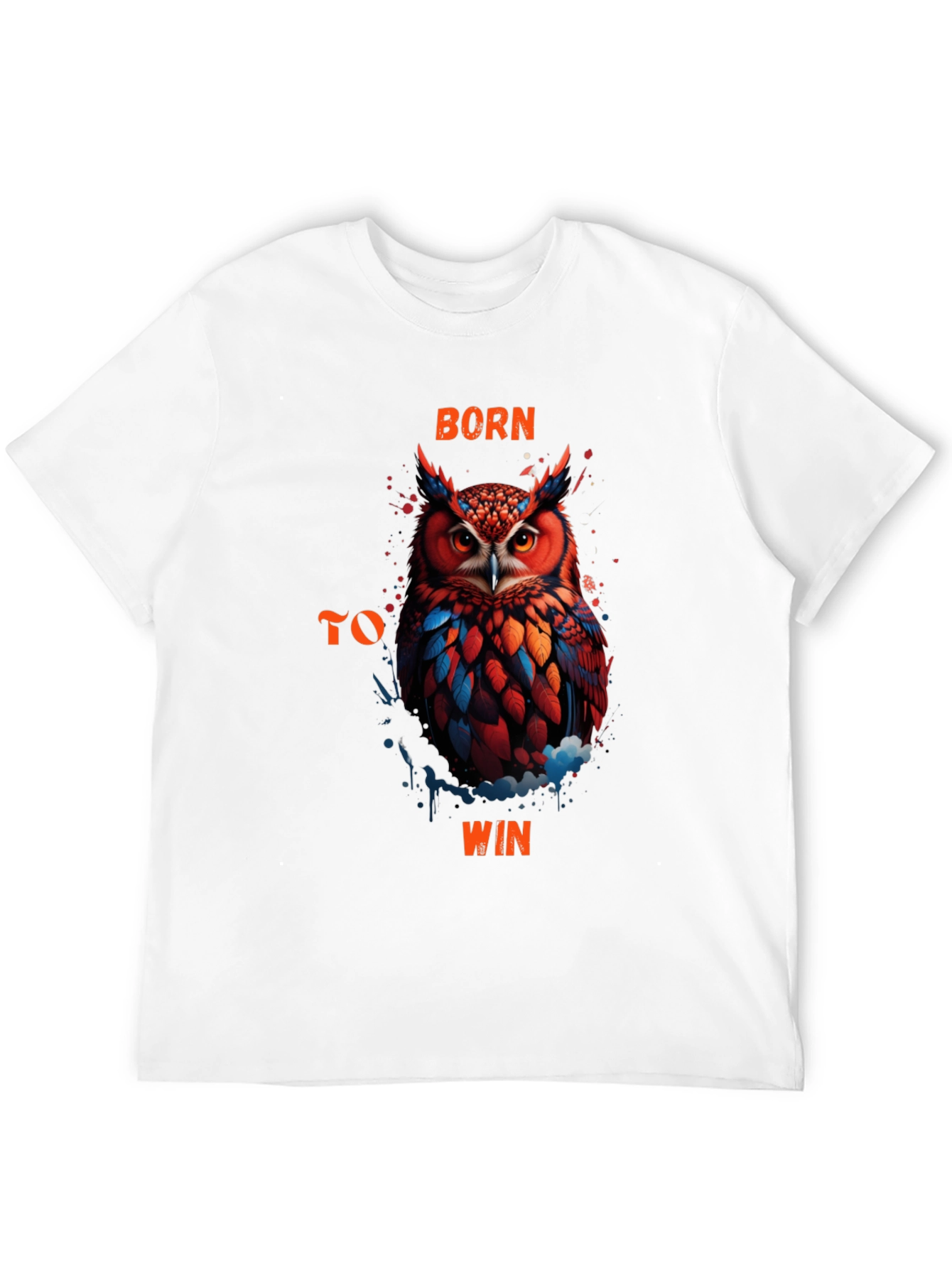 Born To Win Owl Graphic T-Shirt
