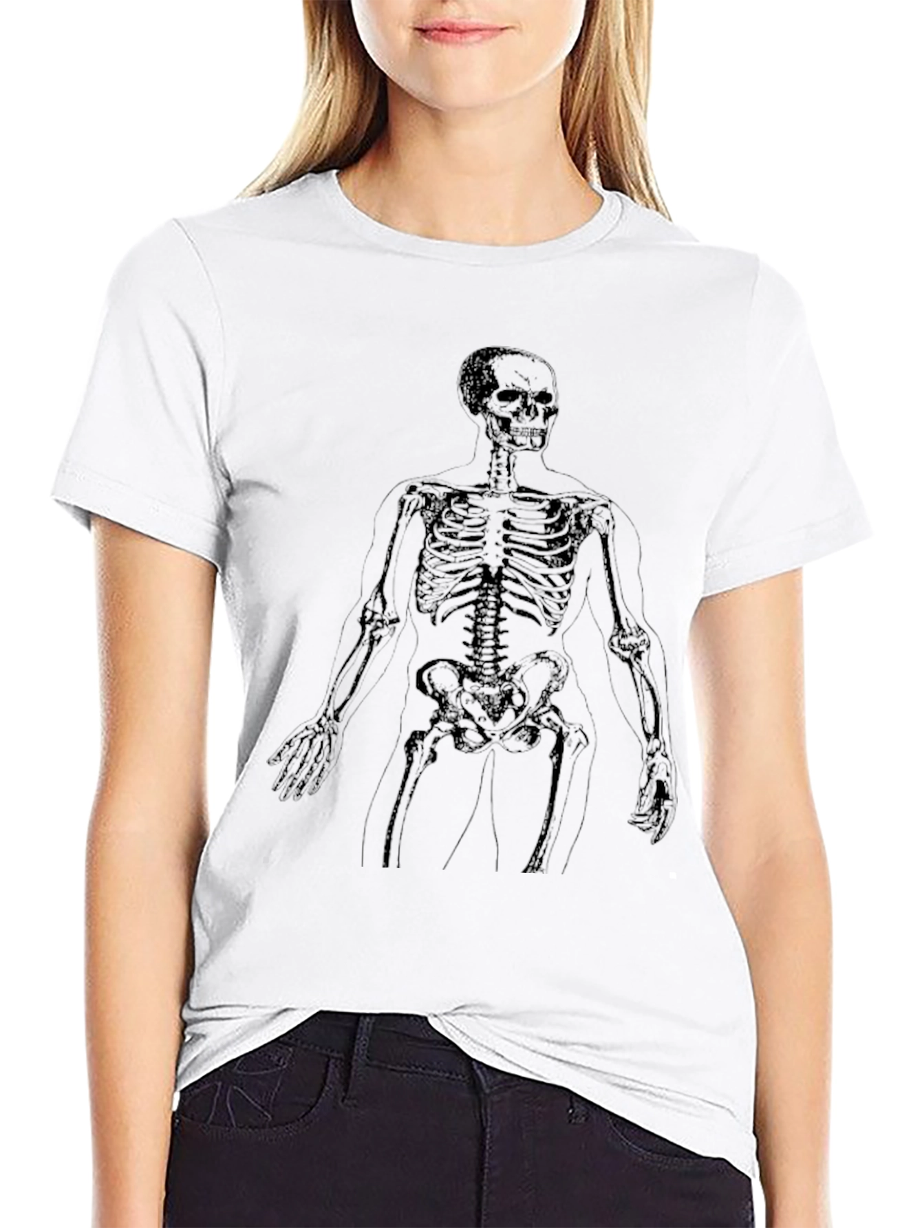 Skeleton Graphic T-Shirt - Black