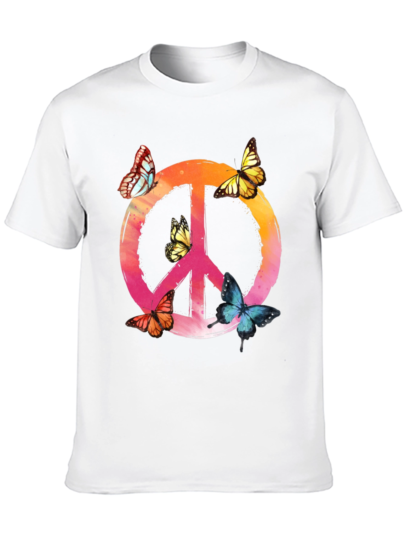 Butterfly Peace Sign Graphic Tee