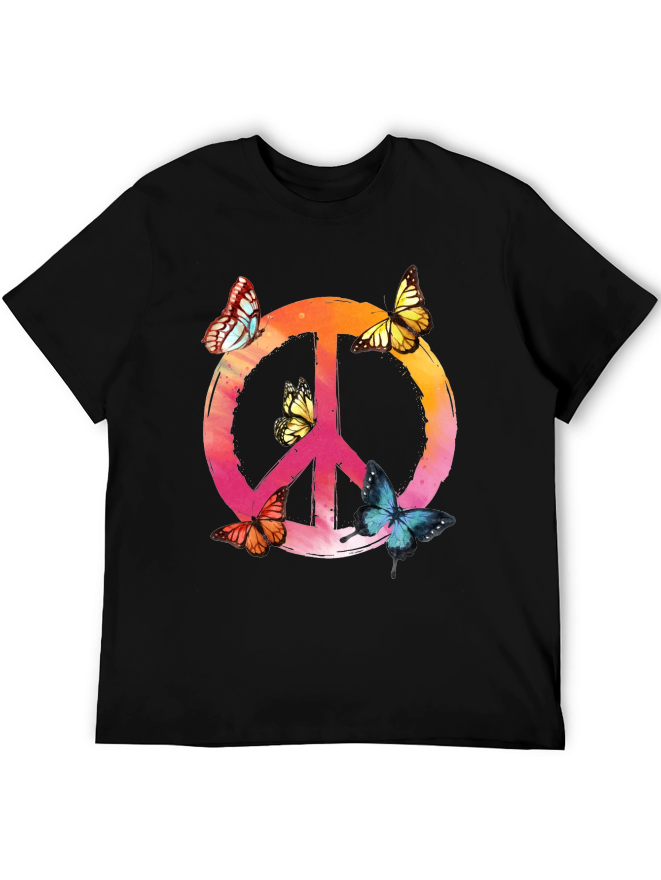 Butterfly Peace Sign Graphic Tee
