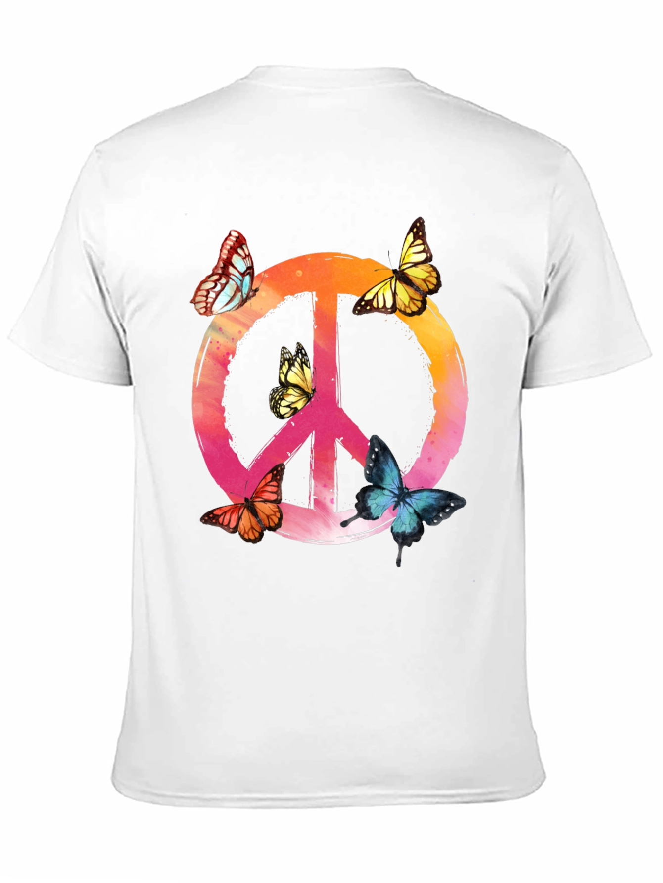 Butterfly Peace Sign Graphic Tee