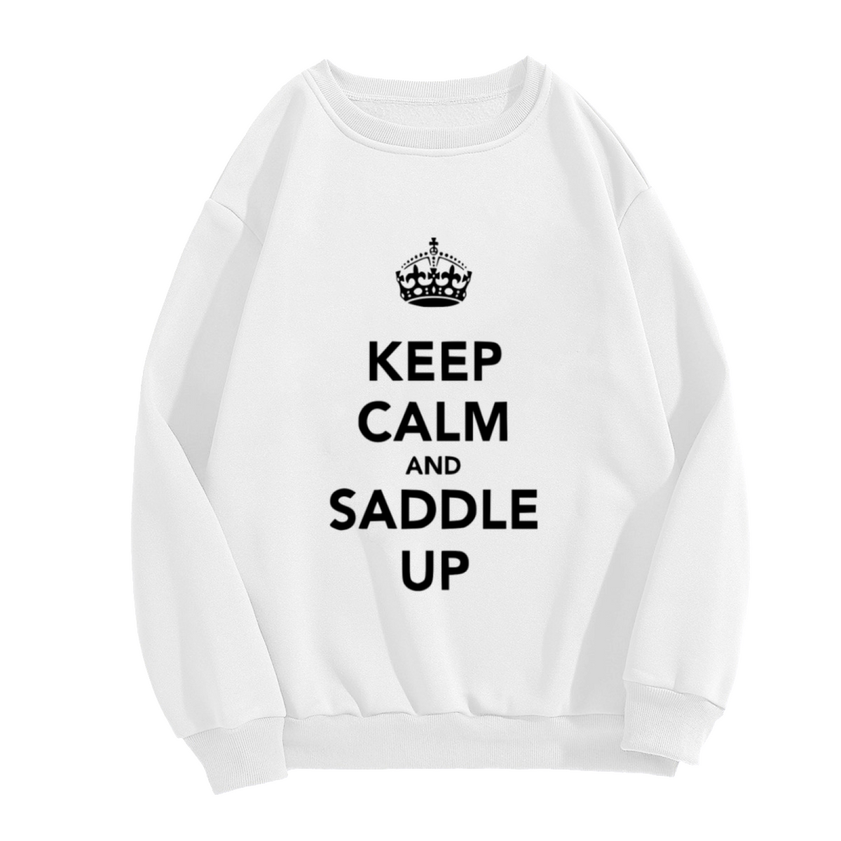 KEEP CALM AND SADDLE UP - Western Cowboy Graphic ԲÁìÎÀÒÂ | Unisex Pullover Sweatshirt