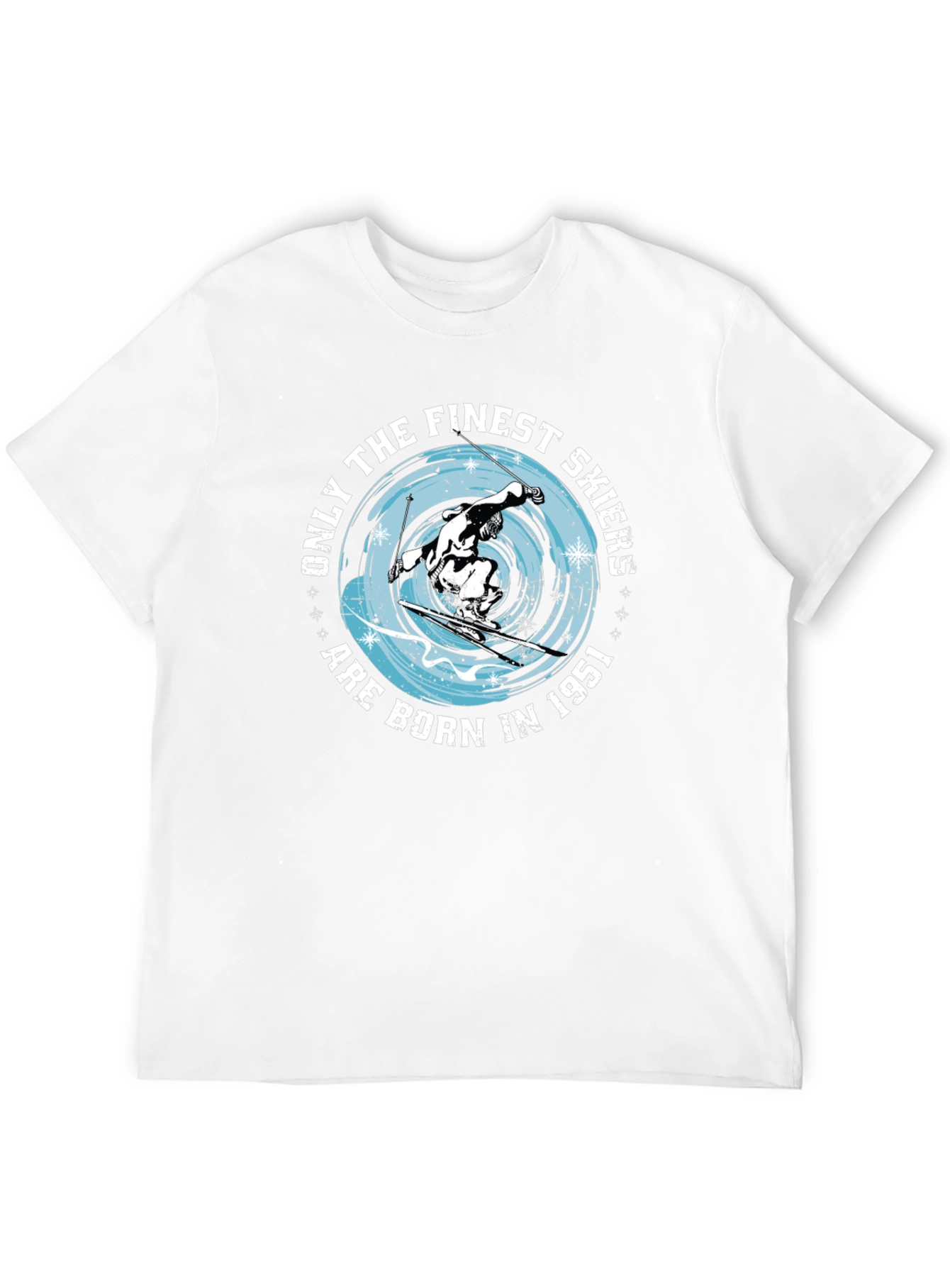 Finest Skiers Born In 1951 Black T-Shirt