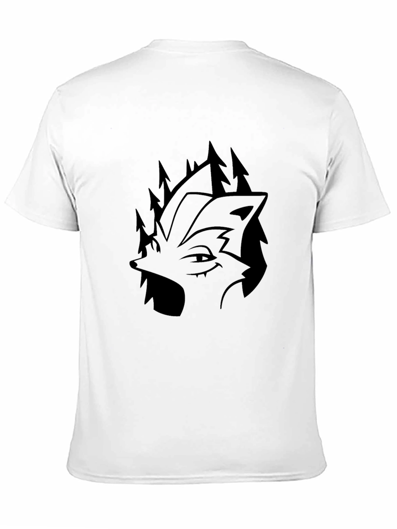 Black Wolf & Forest Graphic Tee