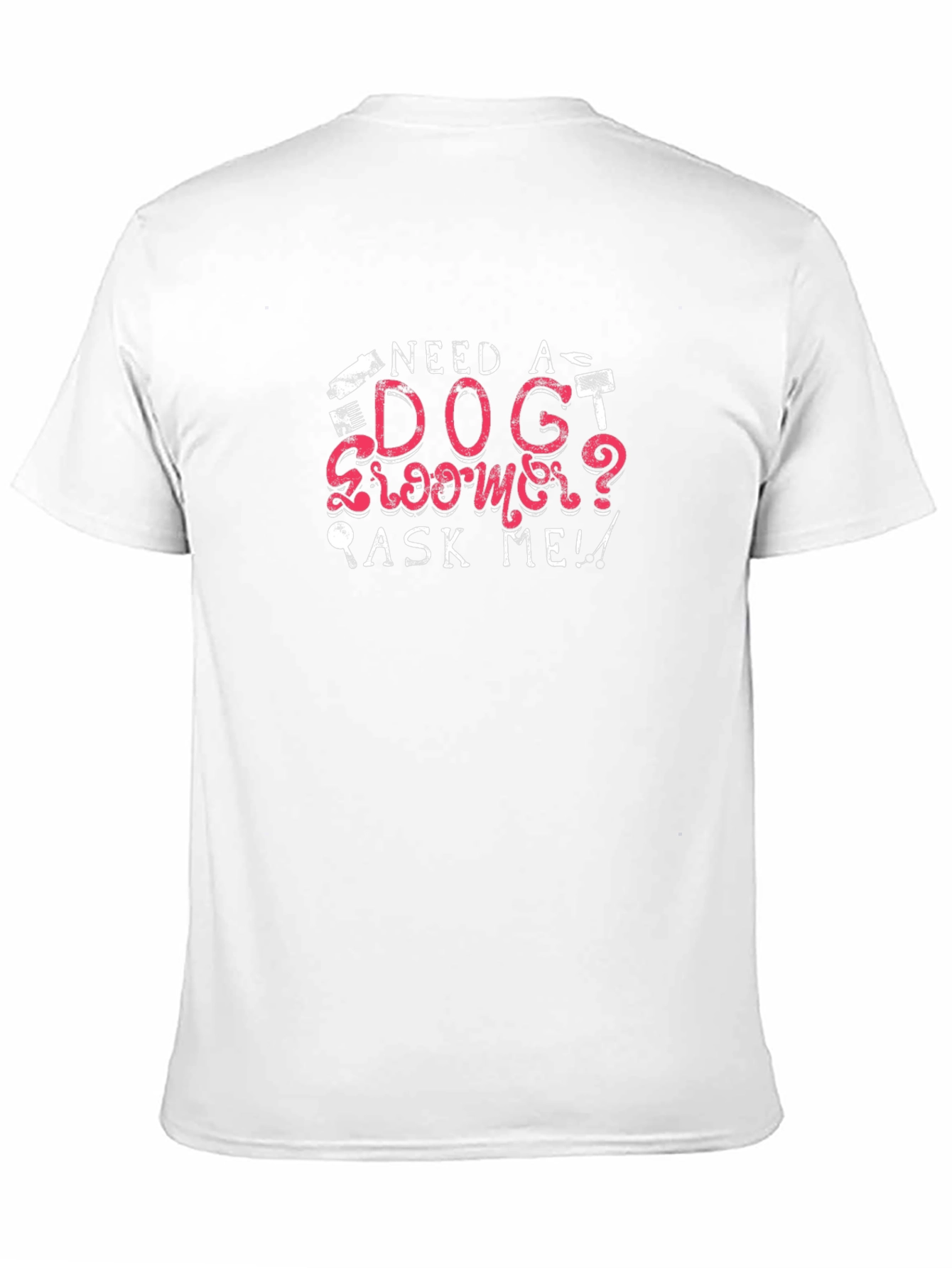 Need a Dog Groomer? Mens Black Graphic Tee