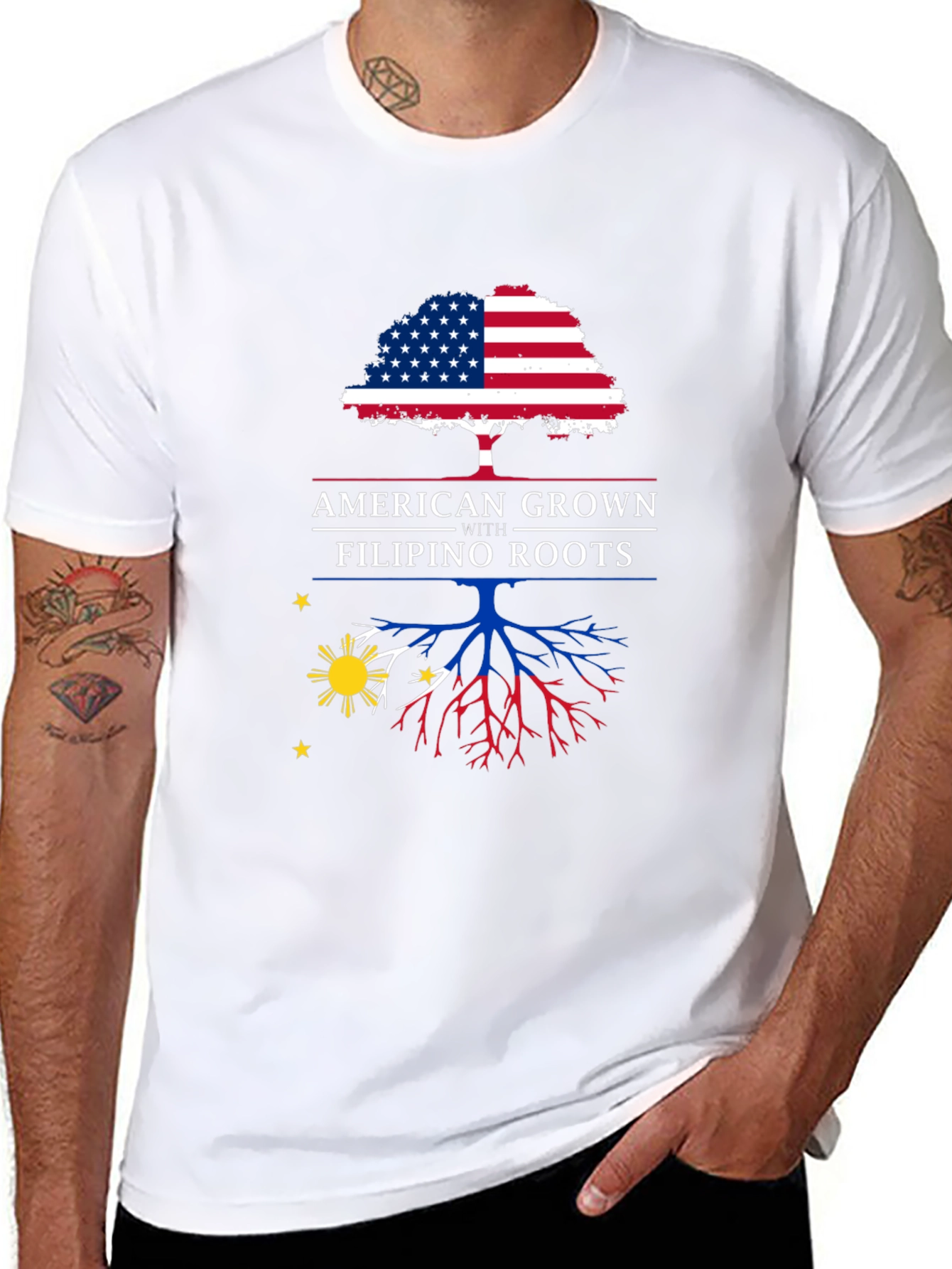 American Grown with Filipino Roots T-Shirt