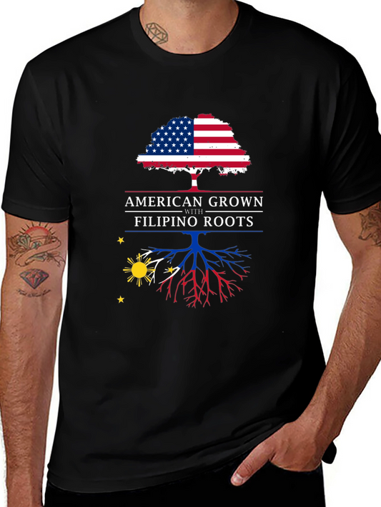 American Grown with Filipino Roots T-Shirt