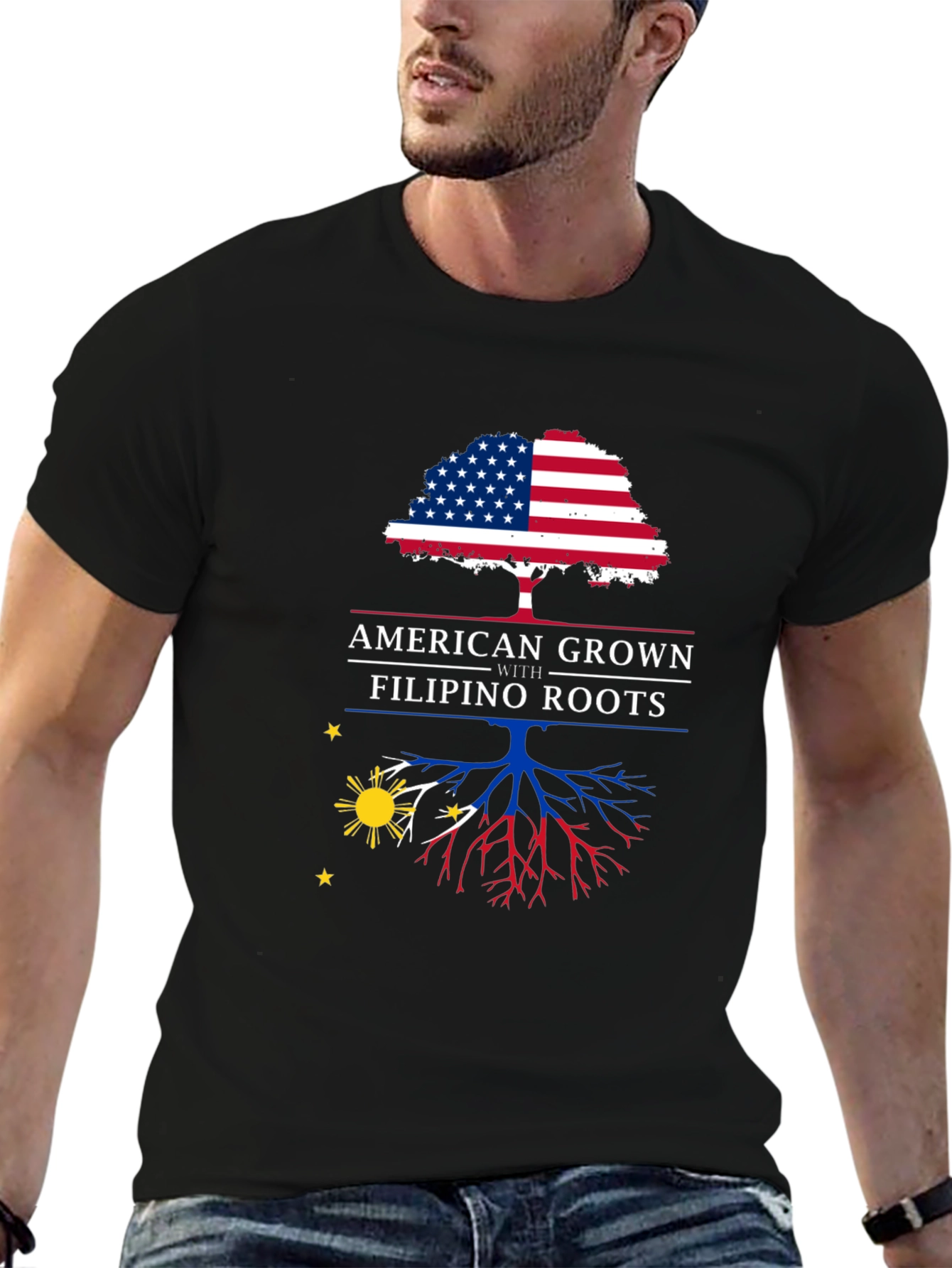 American Grown with Filipino Roots T-Shirt