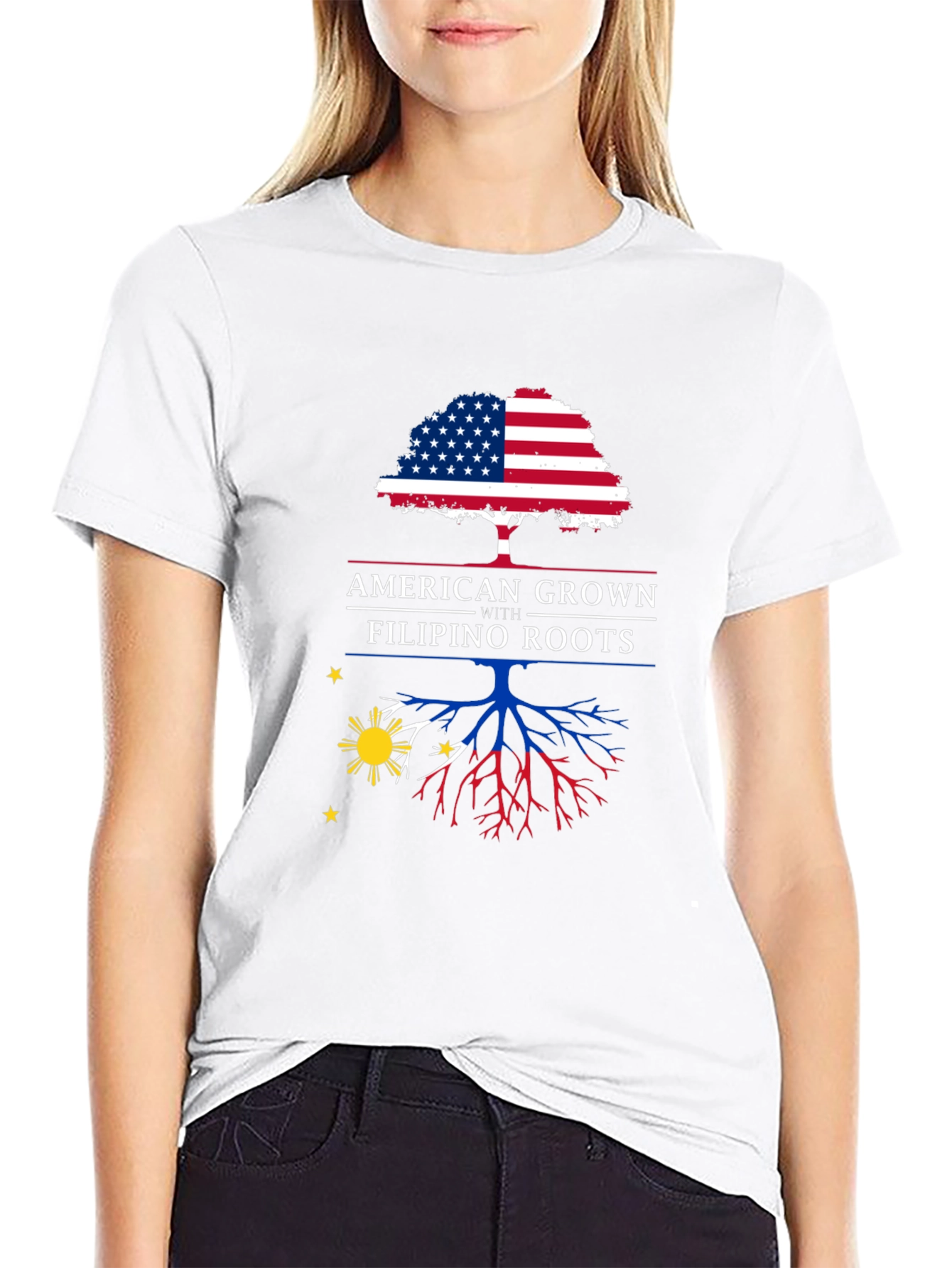 American Grown with Filipino Roots T-Shirt