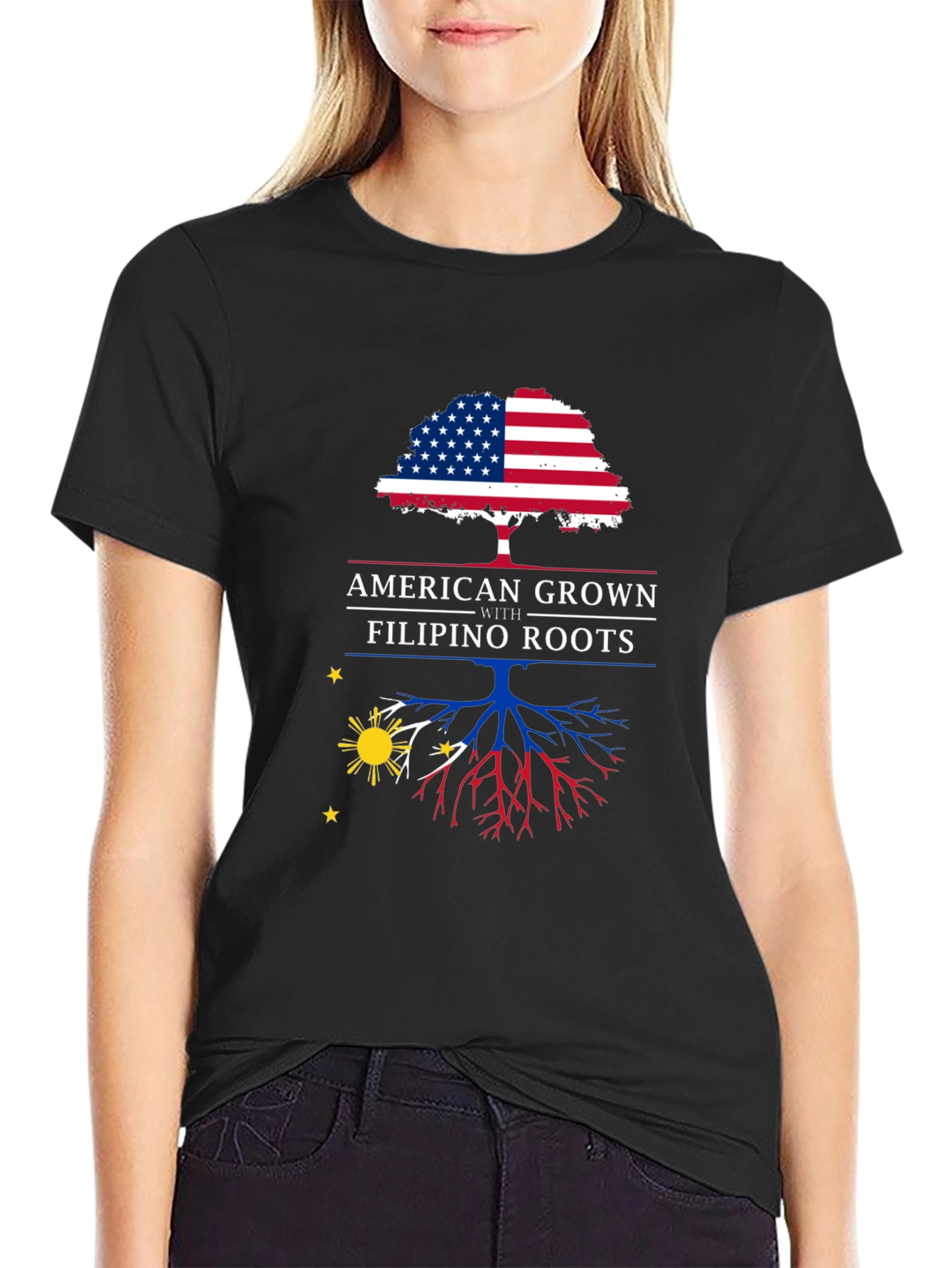 American Grown with Filipino Roots T-Shirt