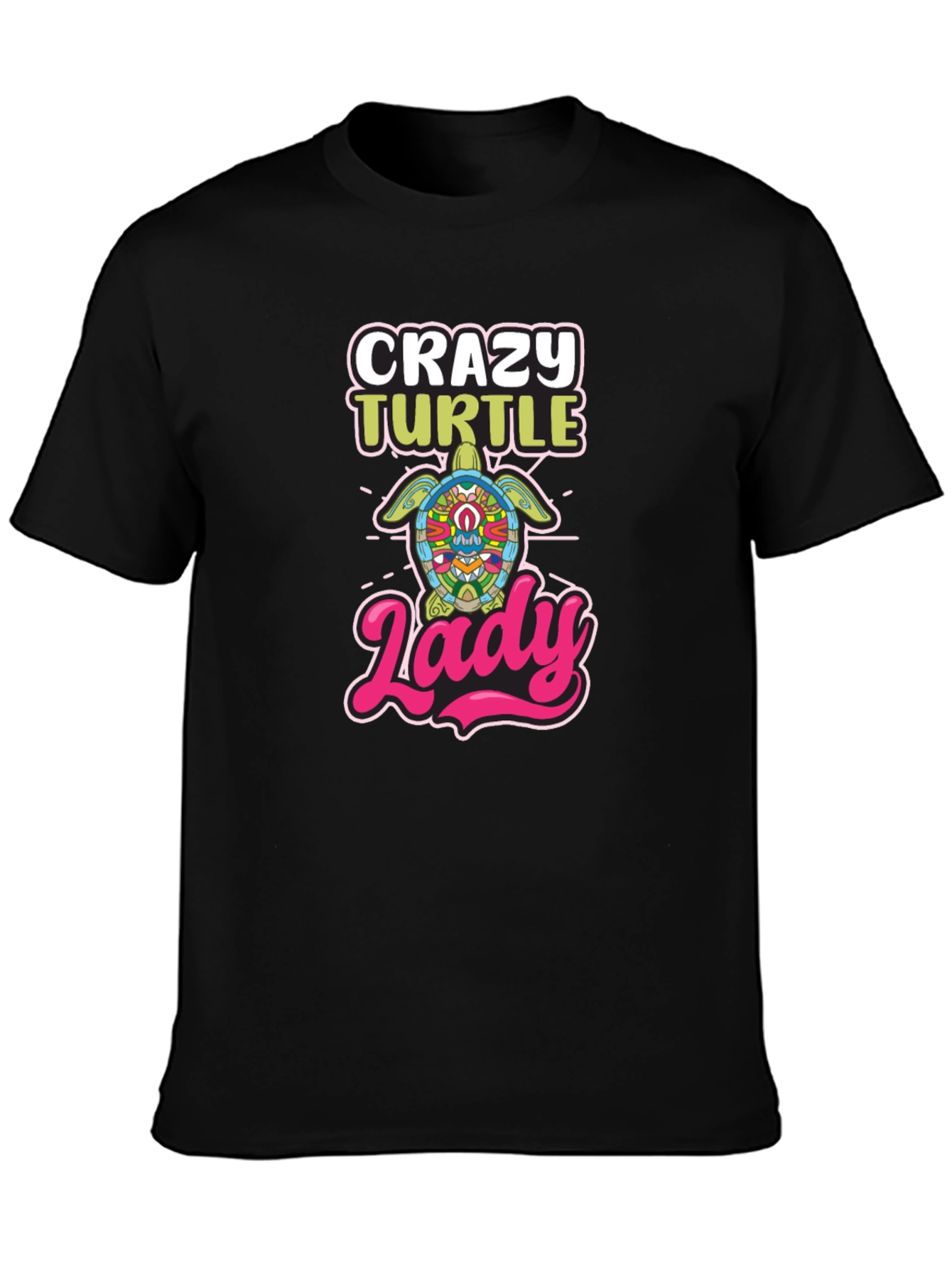 Crazy Turtle Lady Graphic T-Shirt