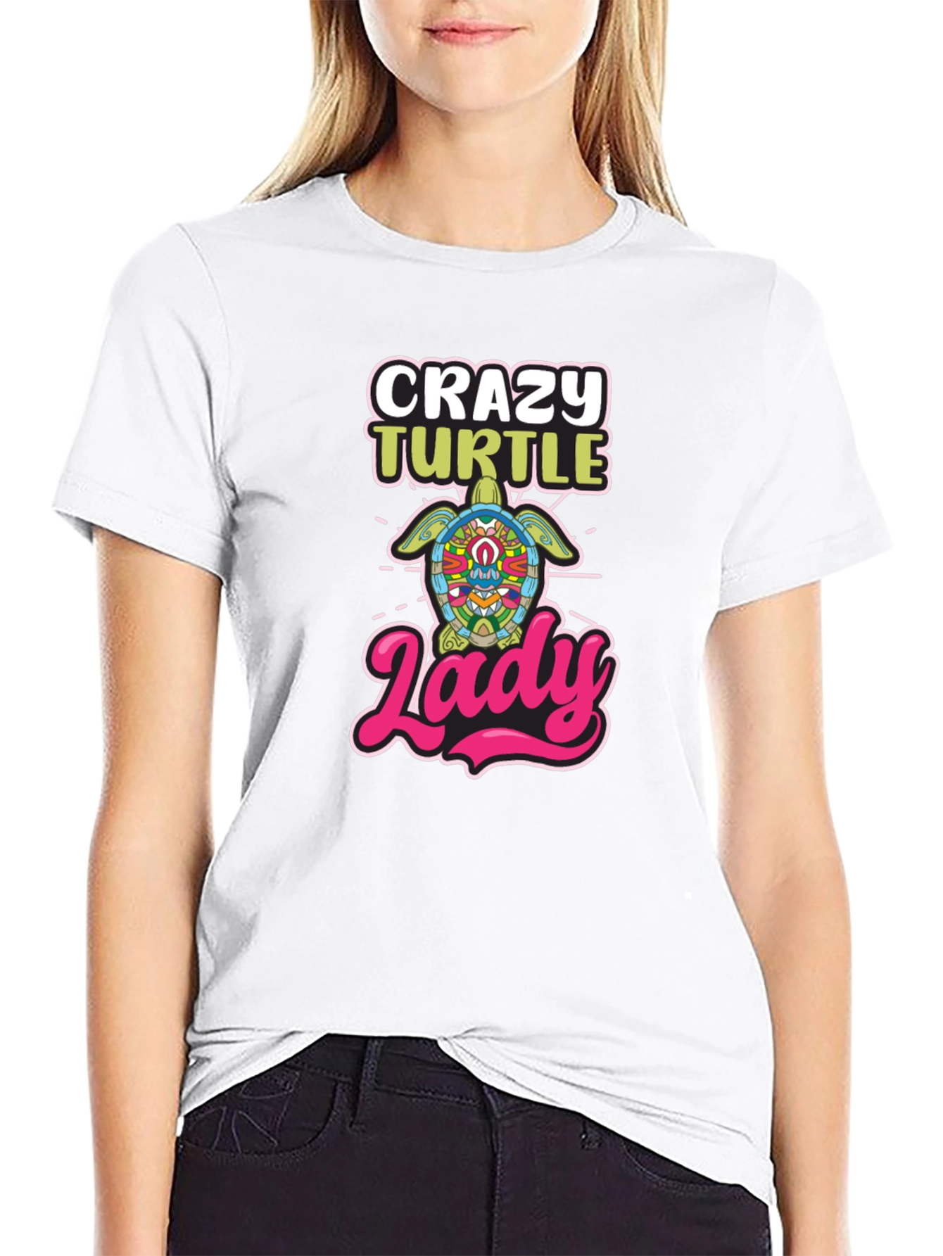 Crazy Turtle Lady Graphic T-Shirt