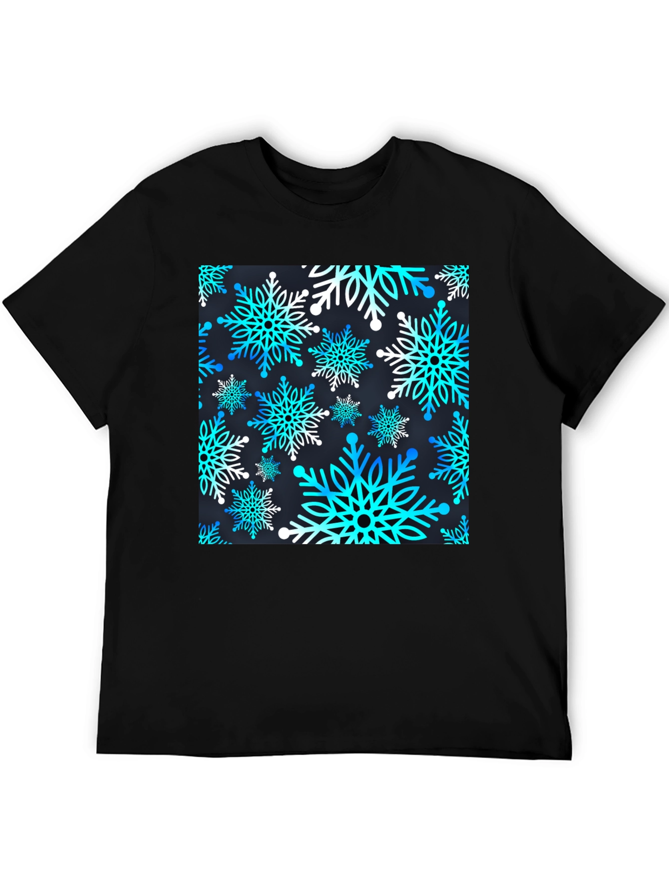 Snowflake Pattern T-Shirt