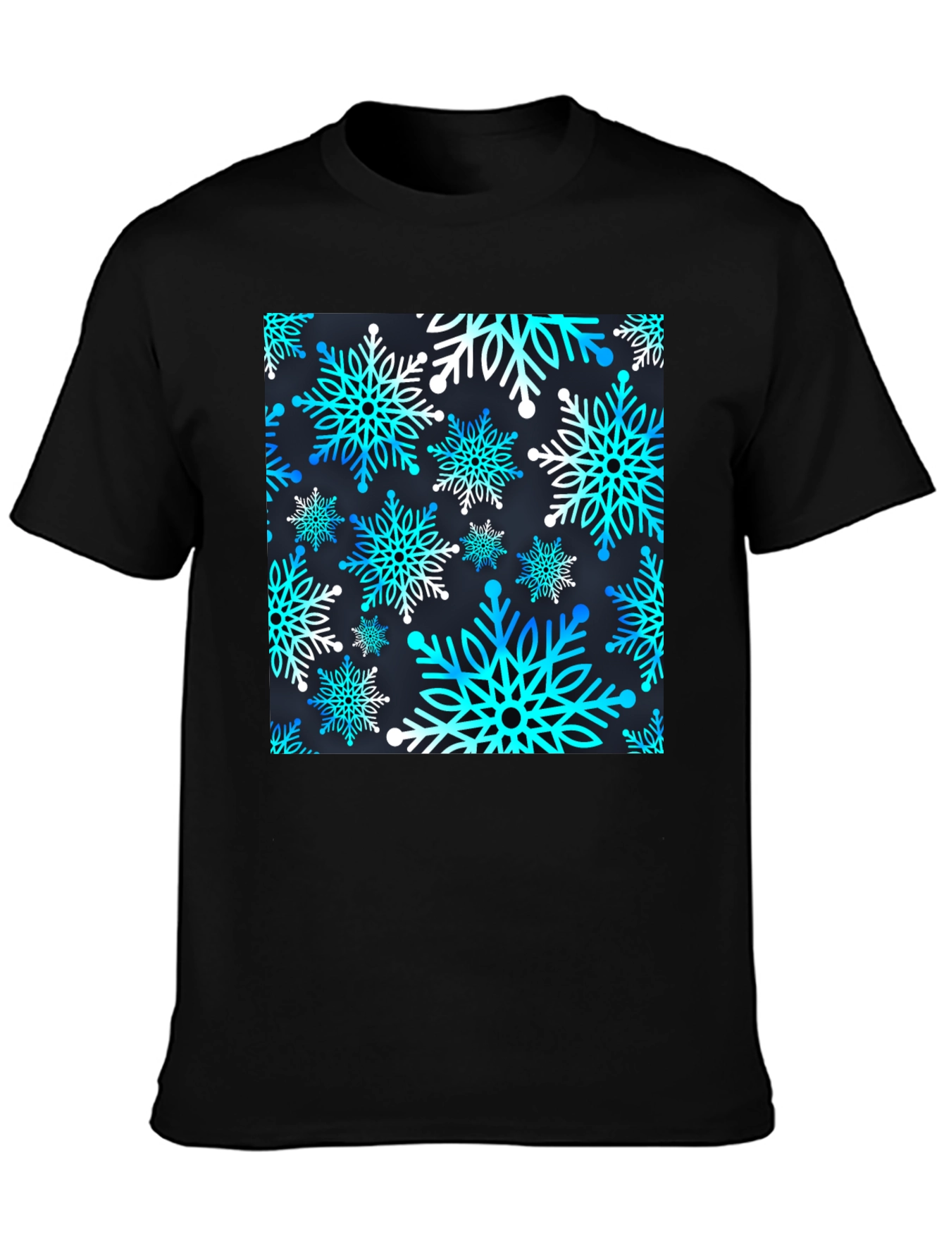 Snowflake Pattern T-Shirt