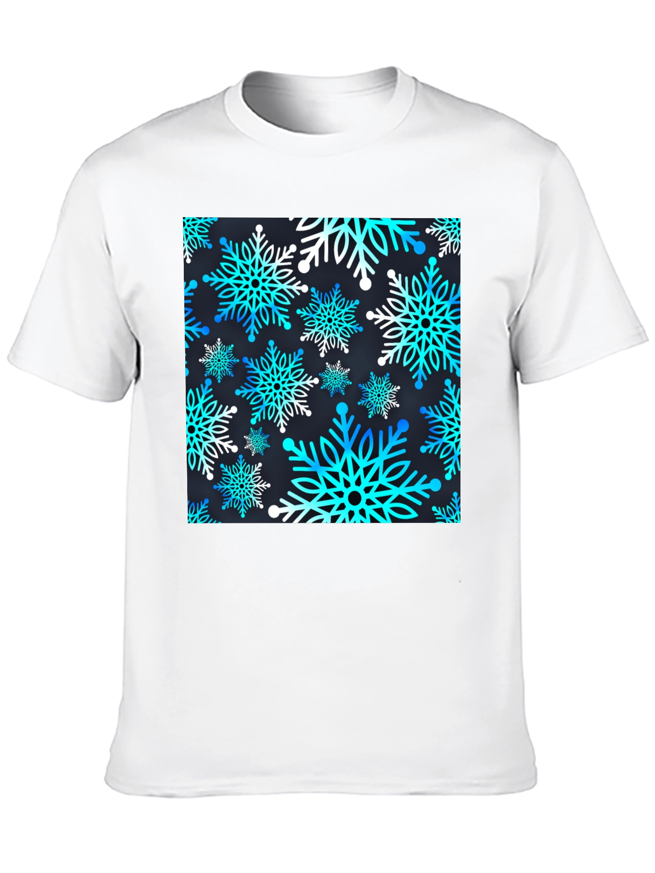 Snowflake Pattern T-Shirt