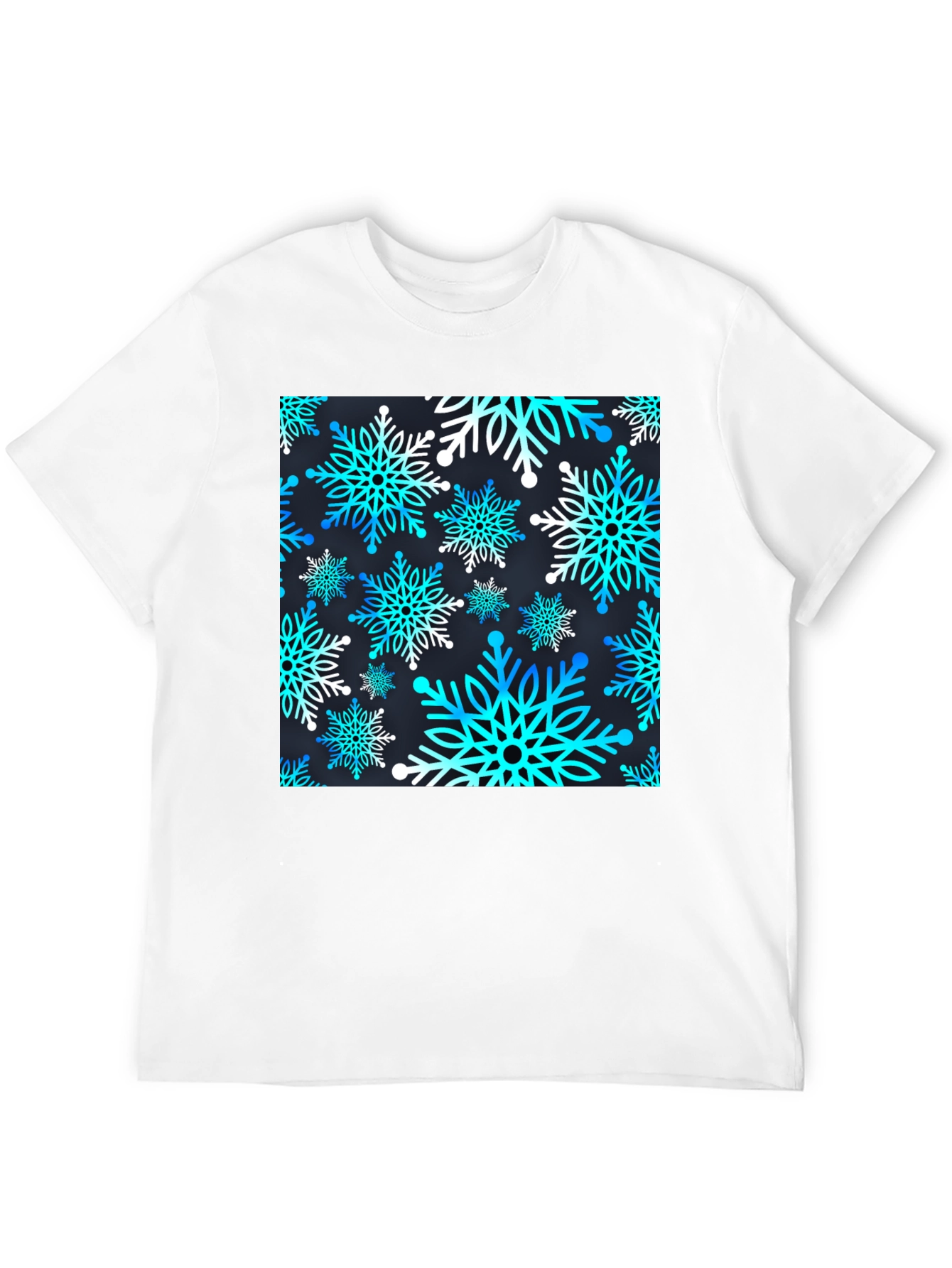 Snowflake Pattern T-Shirt