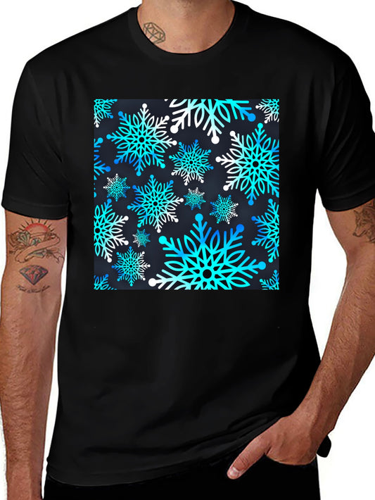 Snowflake Pattern T-Shirt