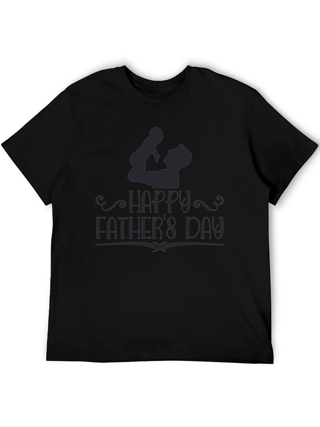 Happy Fathers Day Black T-Shirt