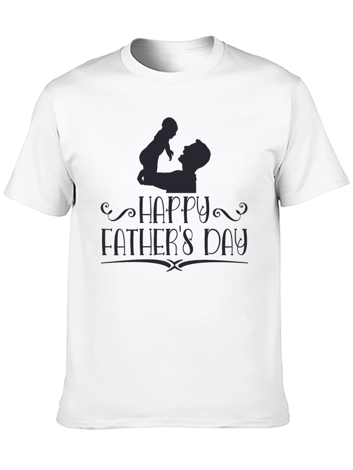 Happy Fathers Day Black T-Shirt