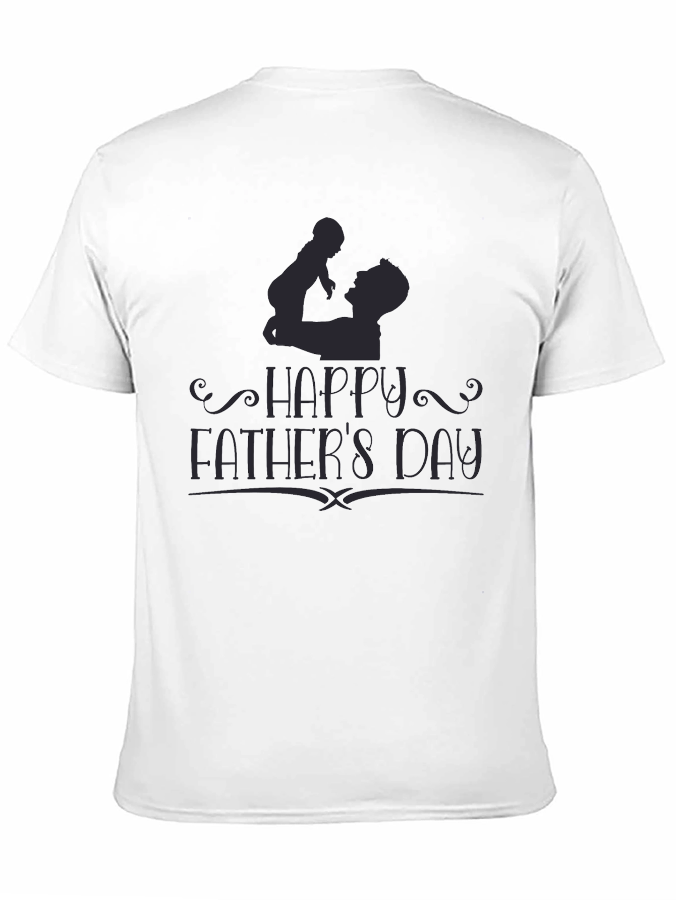 Happy Fathers Day Black T-Shirt