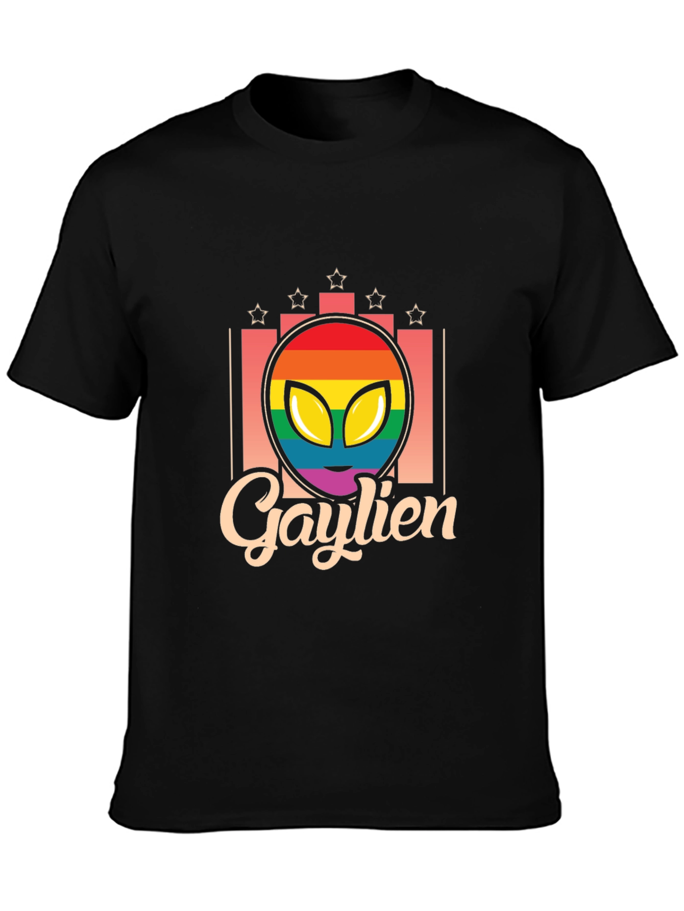 Gaylien T-Shirt - Rainbow Alien Pride Tee