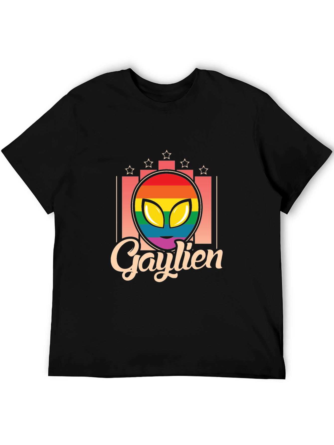 Gaylien T-Shirt - Rainbow Alien Pride Tee