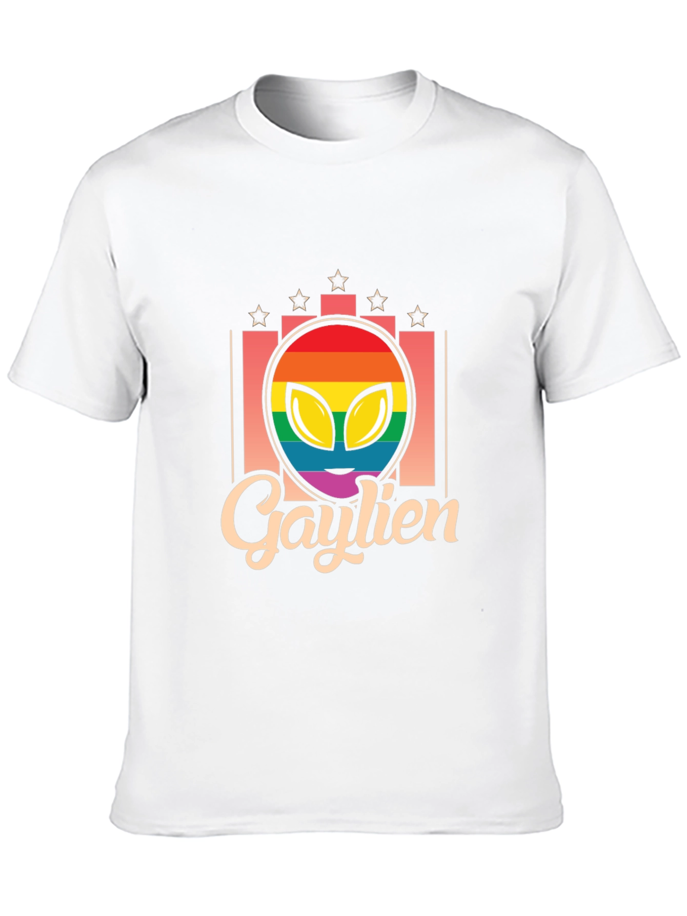 Gaylien T-Shirt - Rainbow Alien Pride Tee