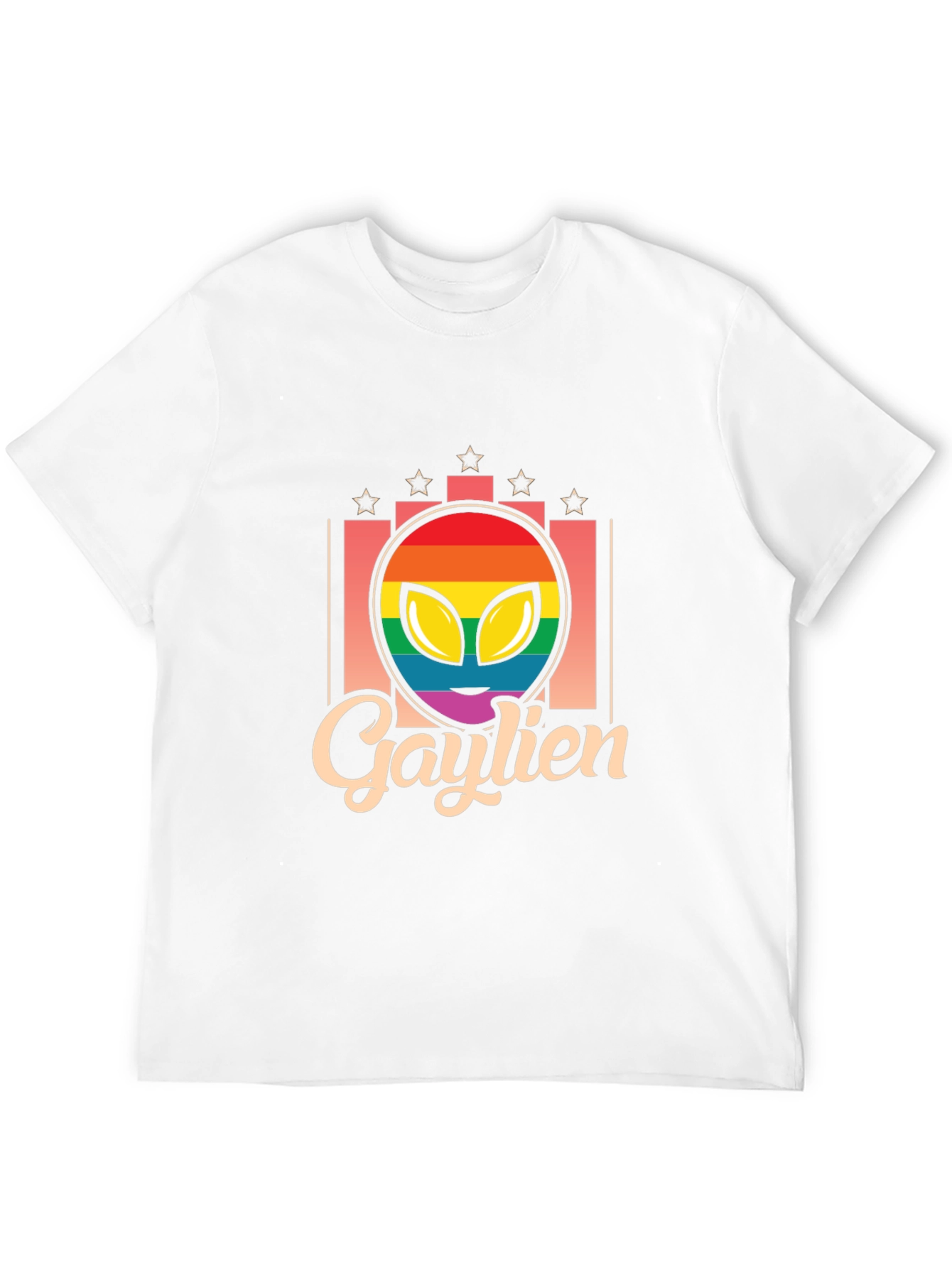 Gaylien T-Shirt - Rainbow Alien Pride Tee