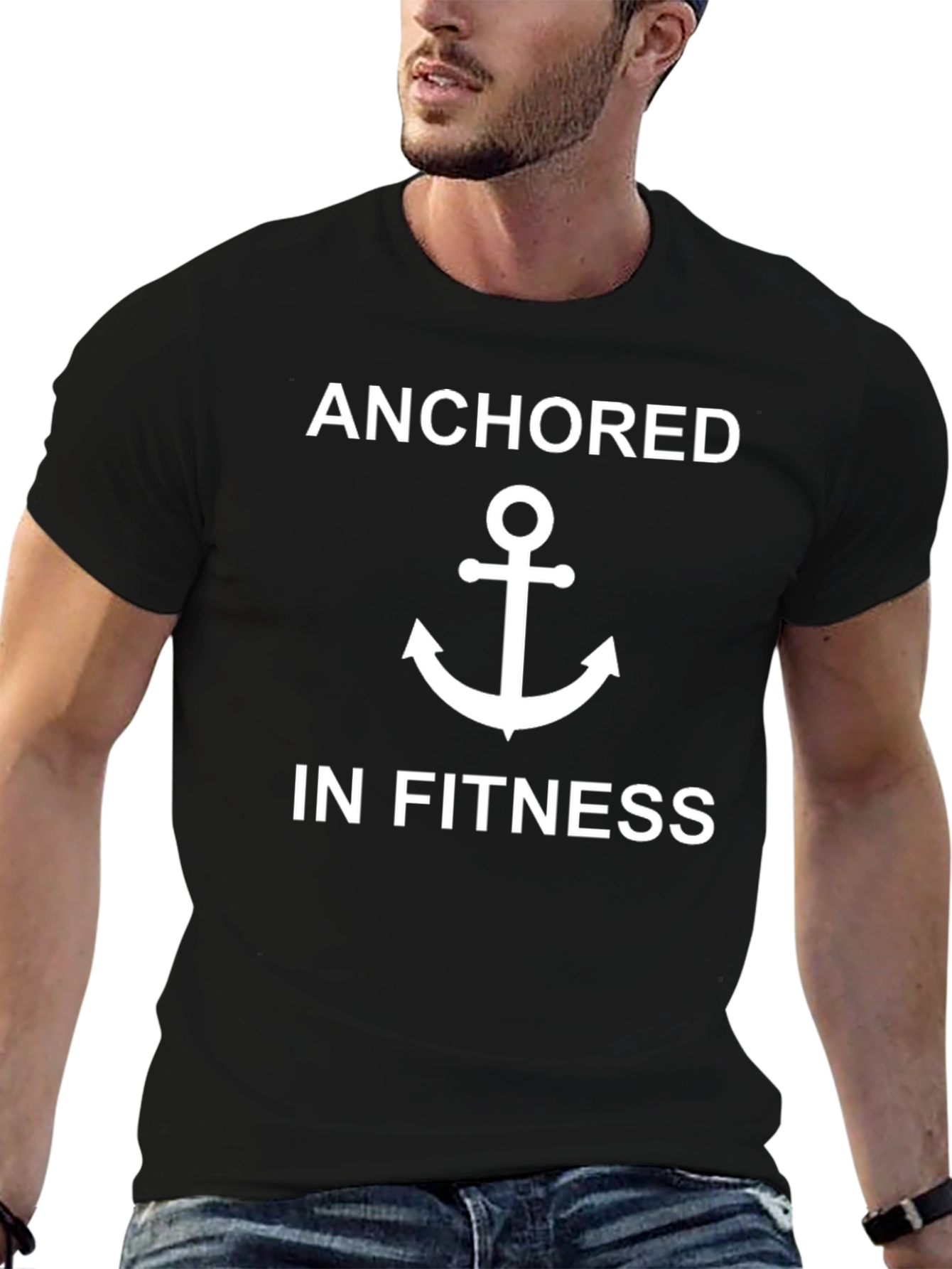 Anchored in Fitness Graphic T-Shirt
