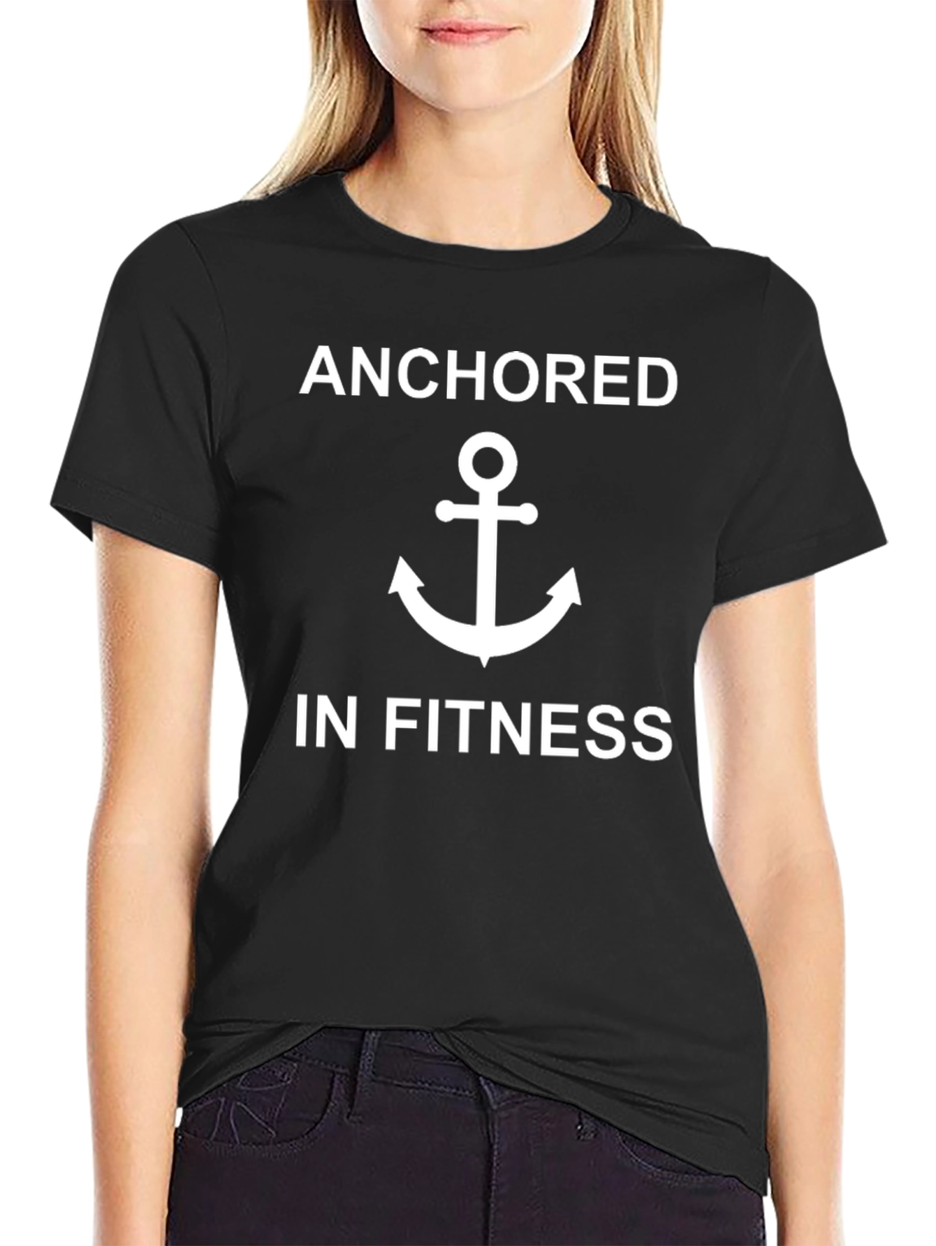Anchored in Fitness Graphic T-Shirt