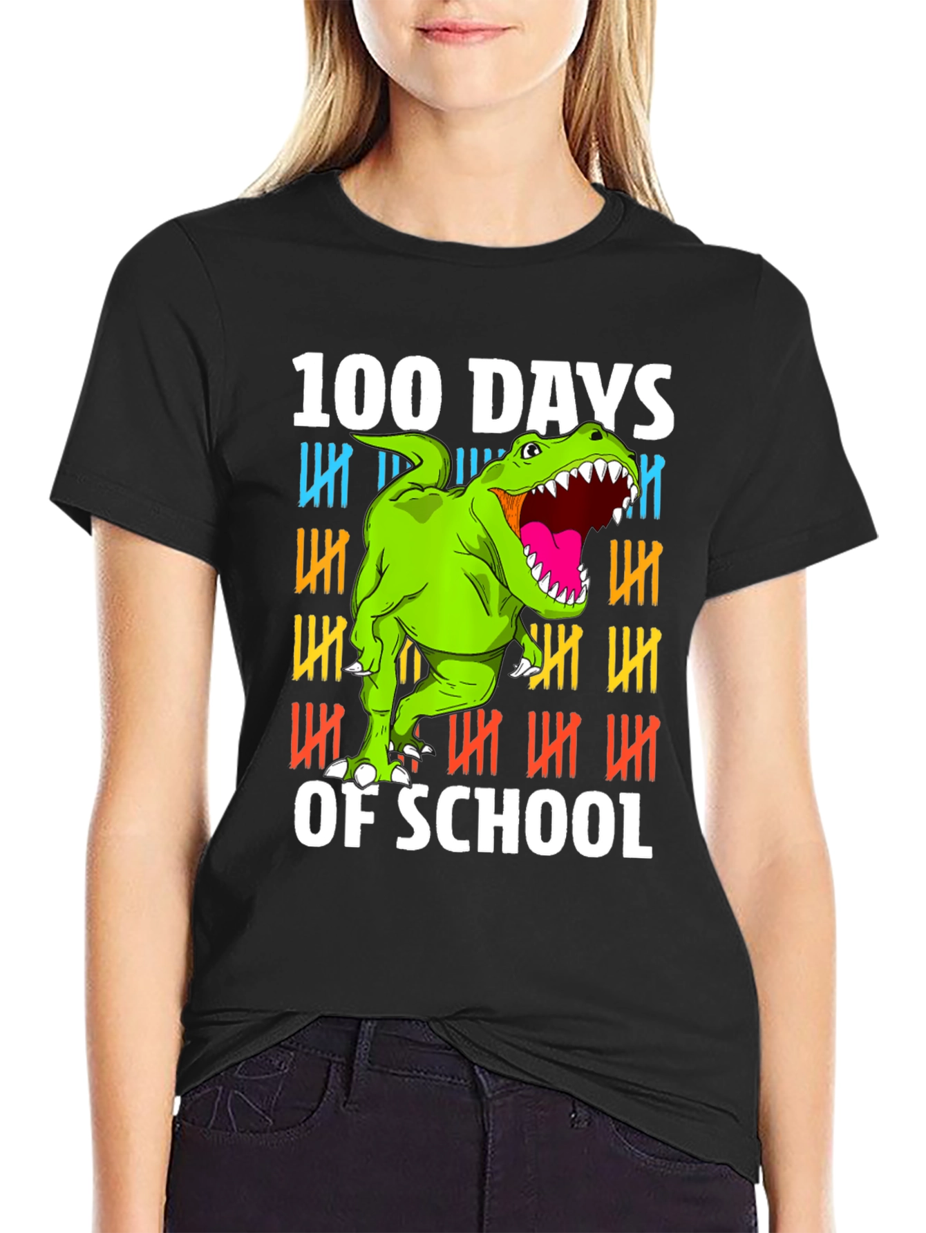 100 Days of School Dinosaur T-Shirt