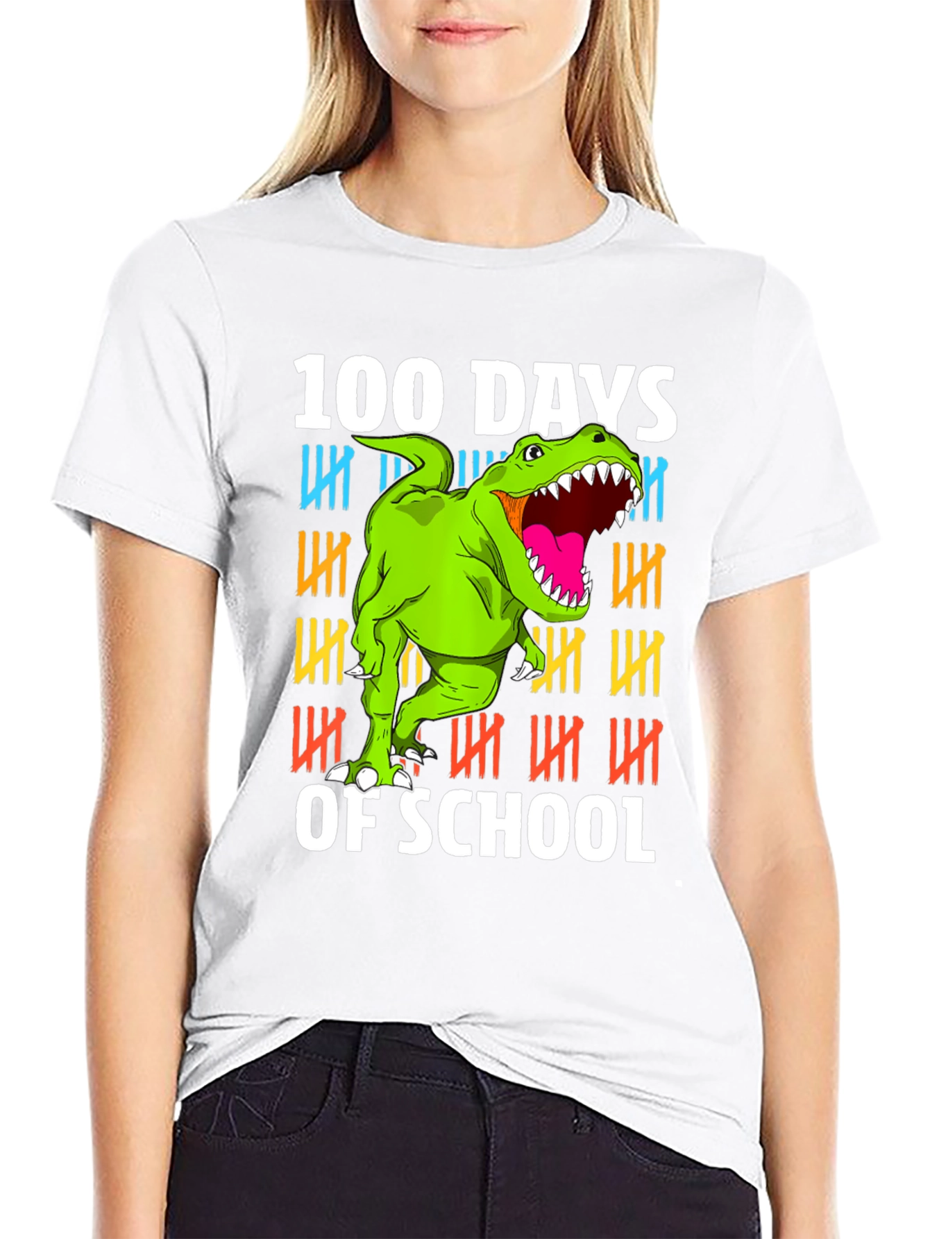 100 Days of School Dinosaur T-Shirt