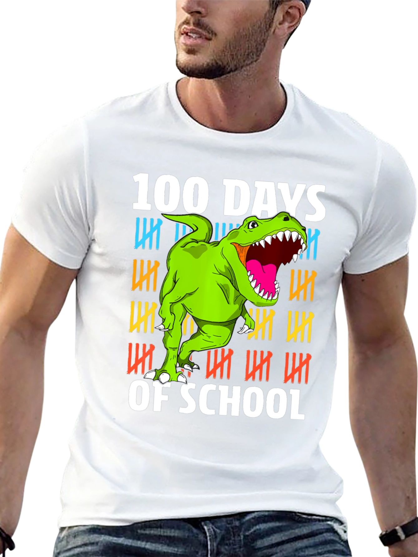 100 Days of School Dinosaur T-Shirt