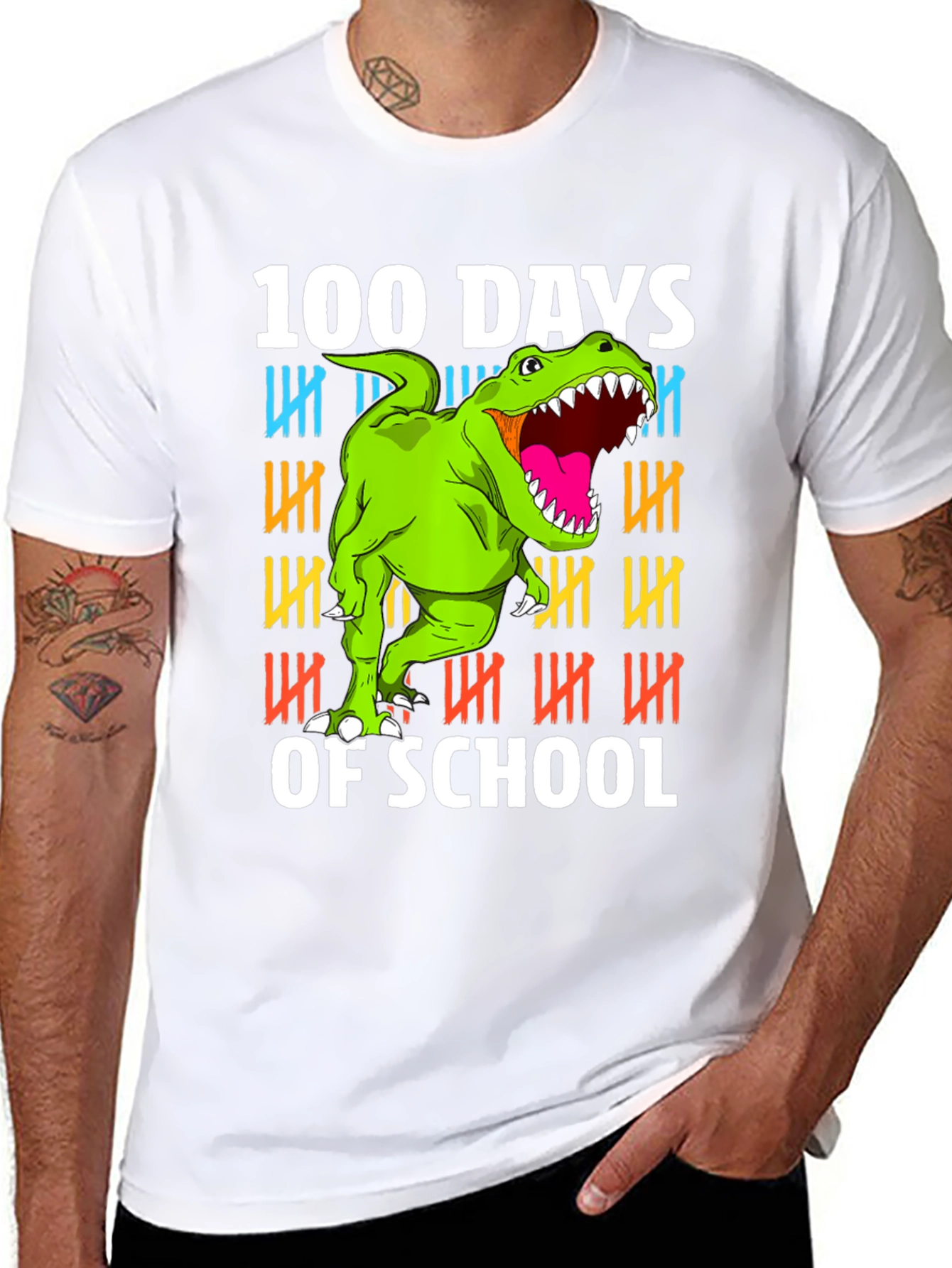 100 Days of School Dinosaur T-Shirt
