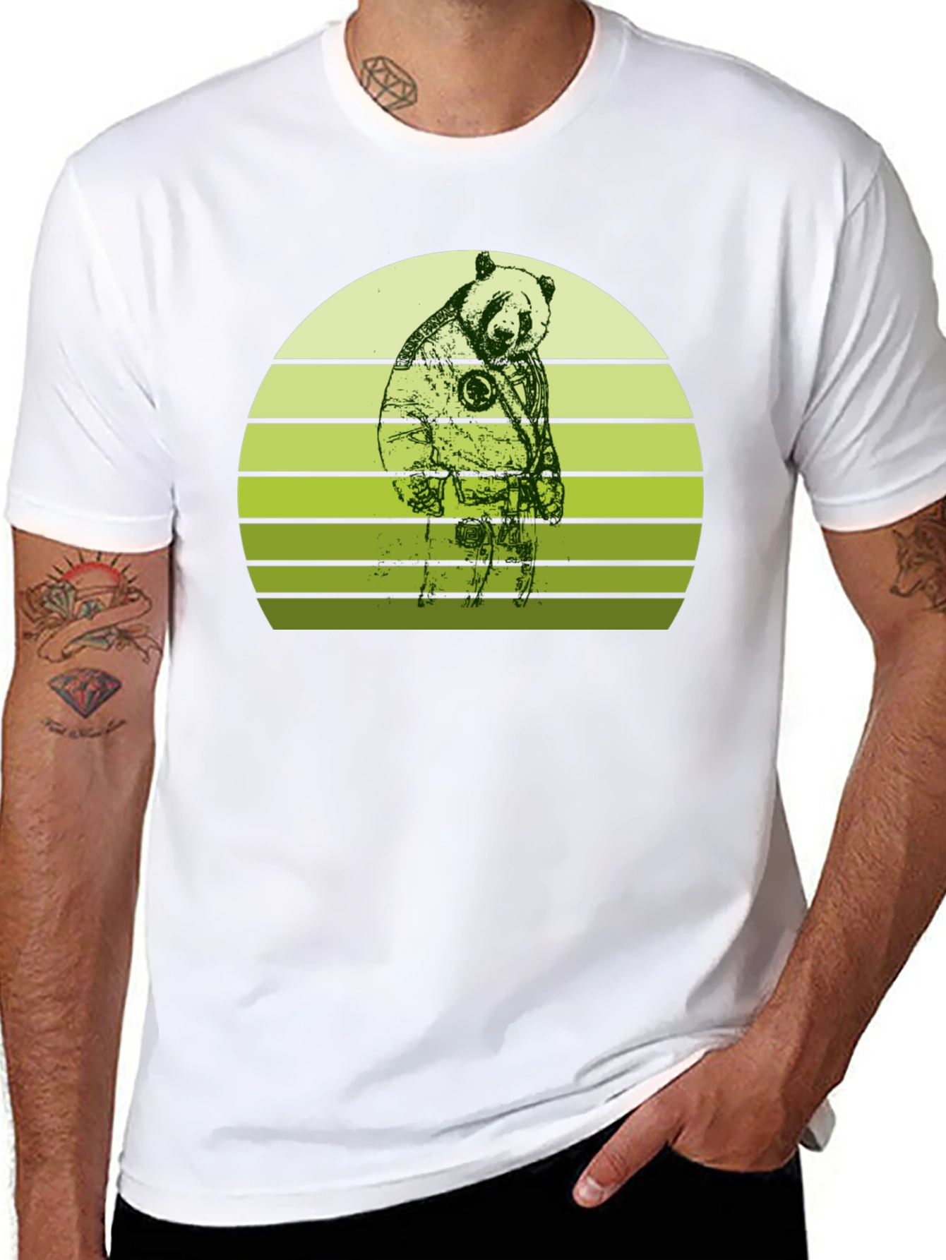 Astronaut Panda T-Shirt - Unique Graphic Tee
