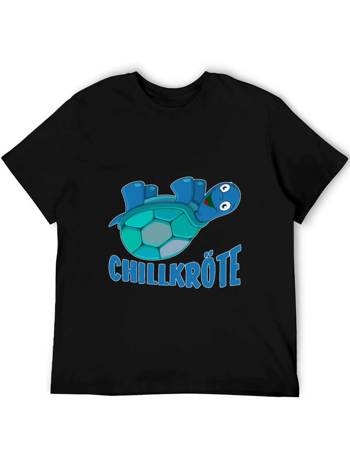 Chillkröte Turtle Graphic Black T-Shirt