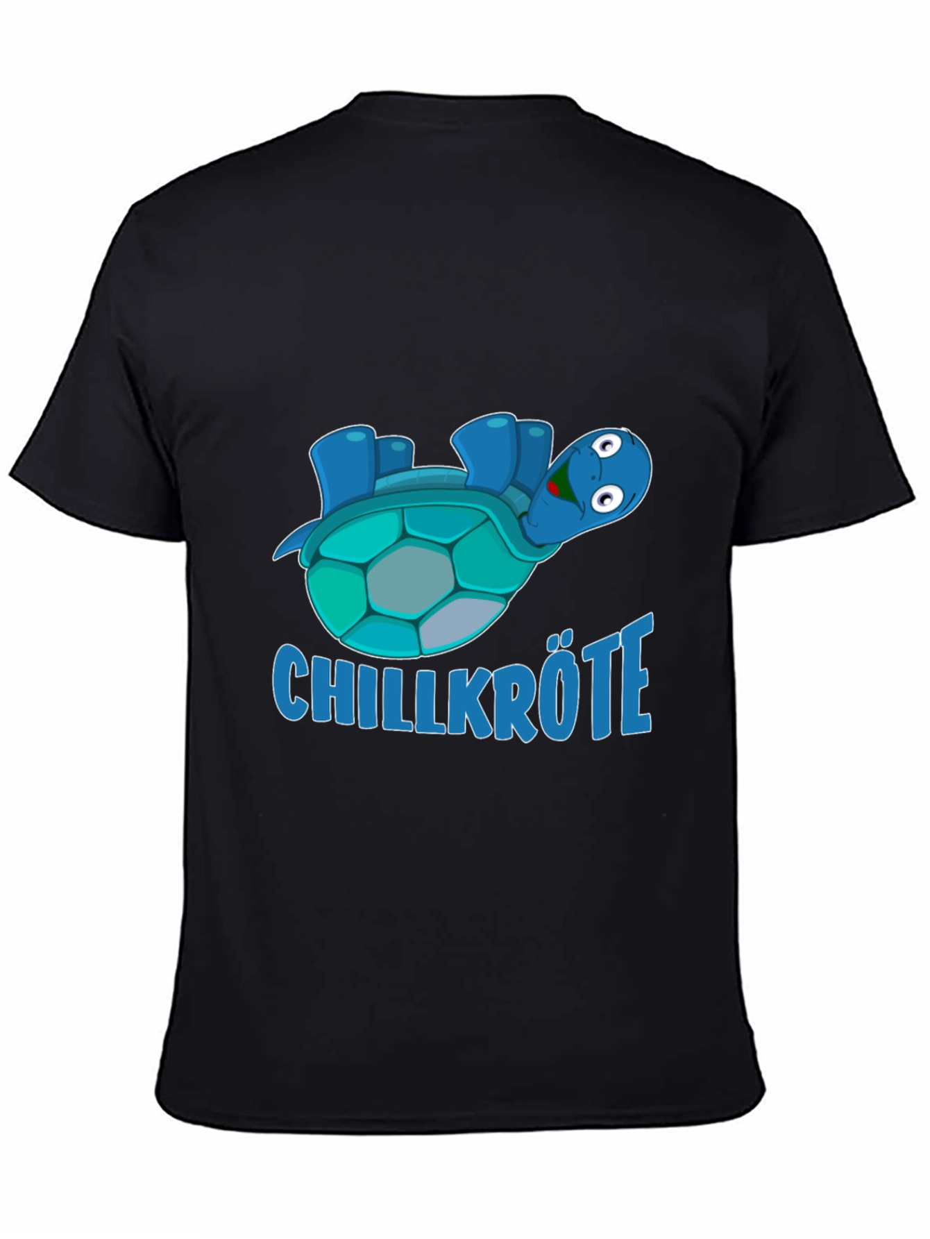 Chillkröte Turtle Graphic Black T-Shirt