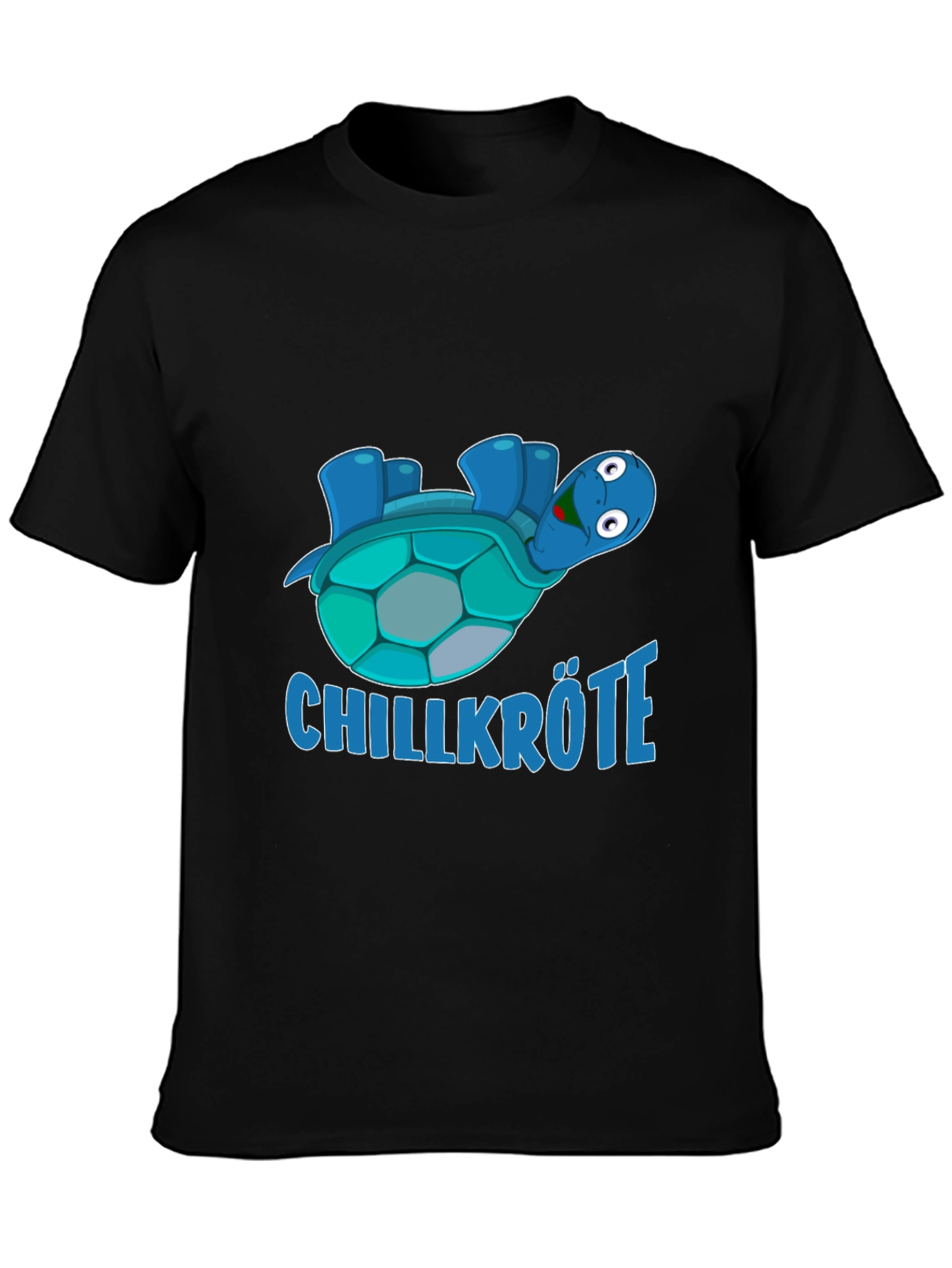 Chillkröte Turtle Graphic Black T-Shirt