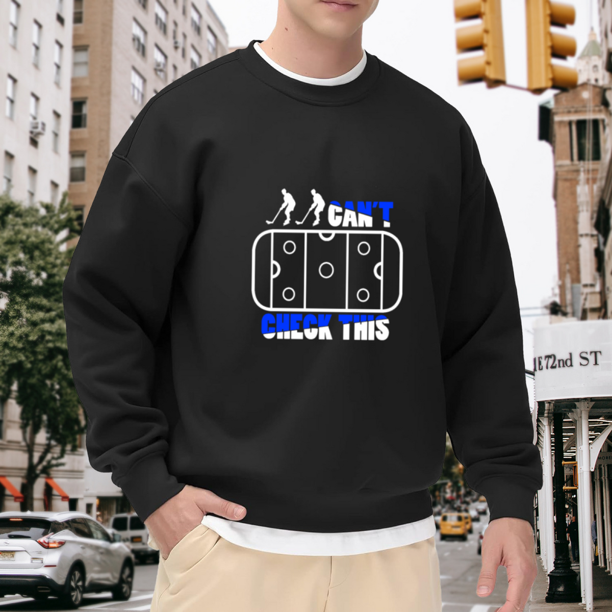 Hockey Lover Design - Crewneck Sweatshirt | Hockey Lover, Hockey Gift, Athletic Gift