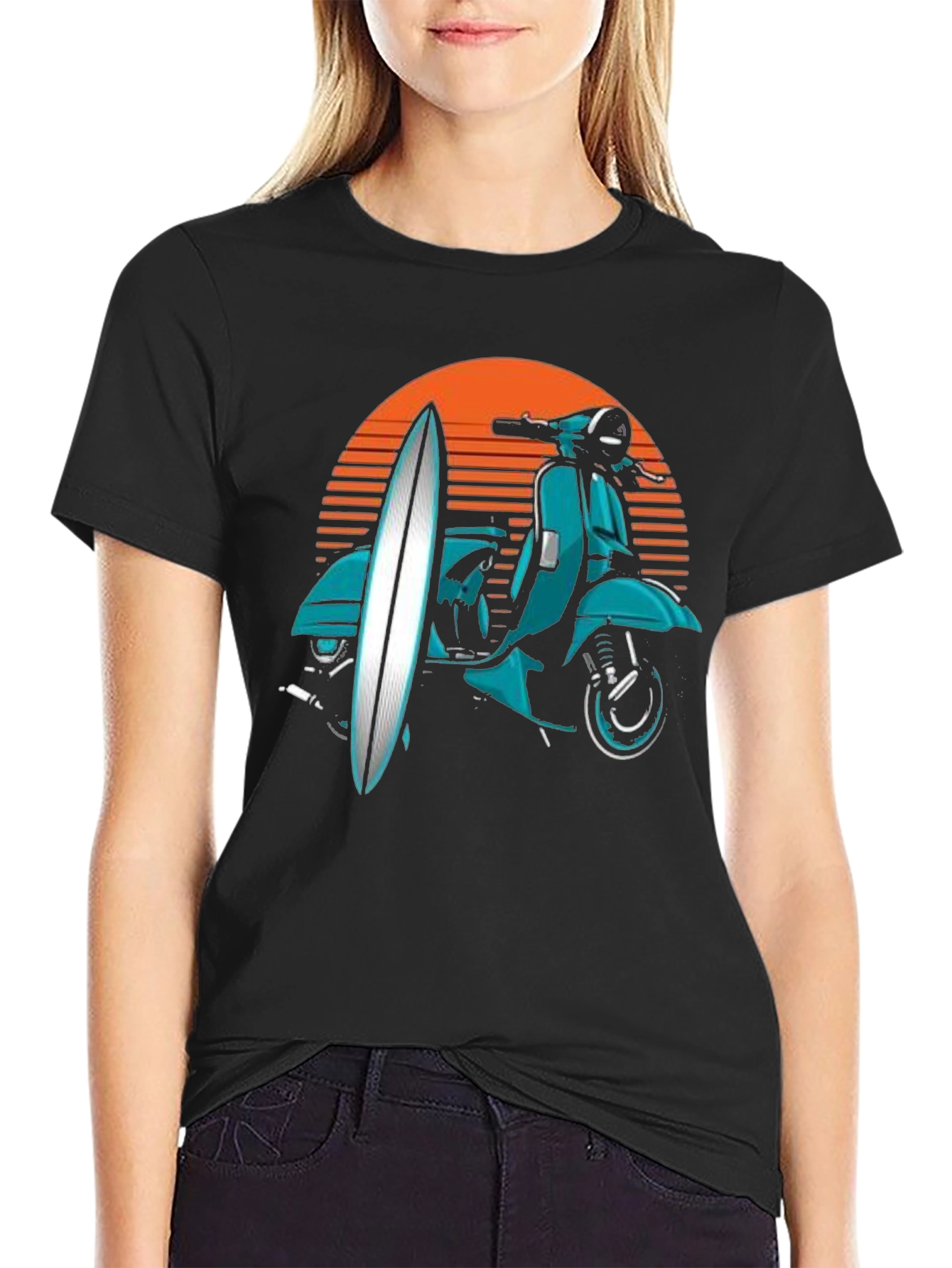 Surfboard & Scooter Tee