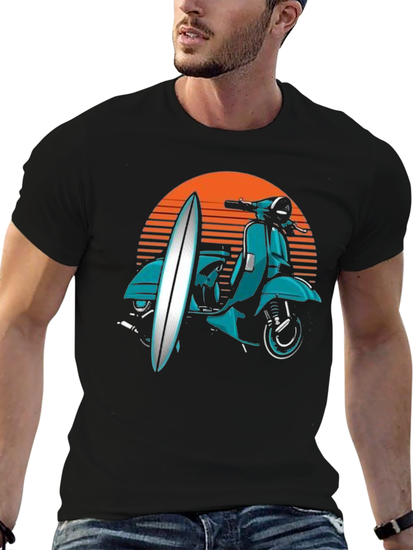 Surfboard & Scooter Tee