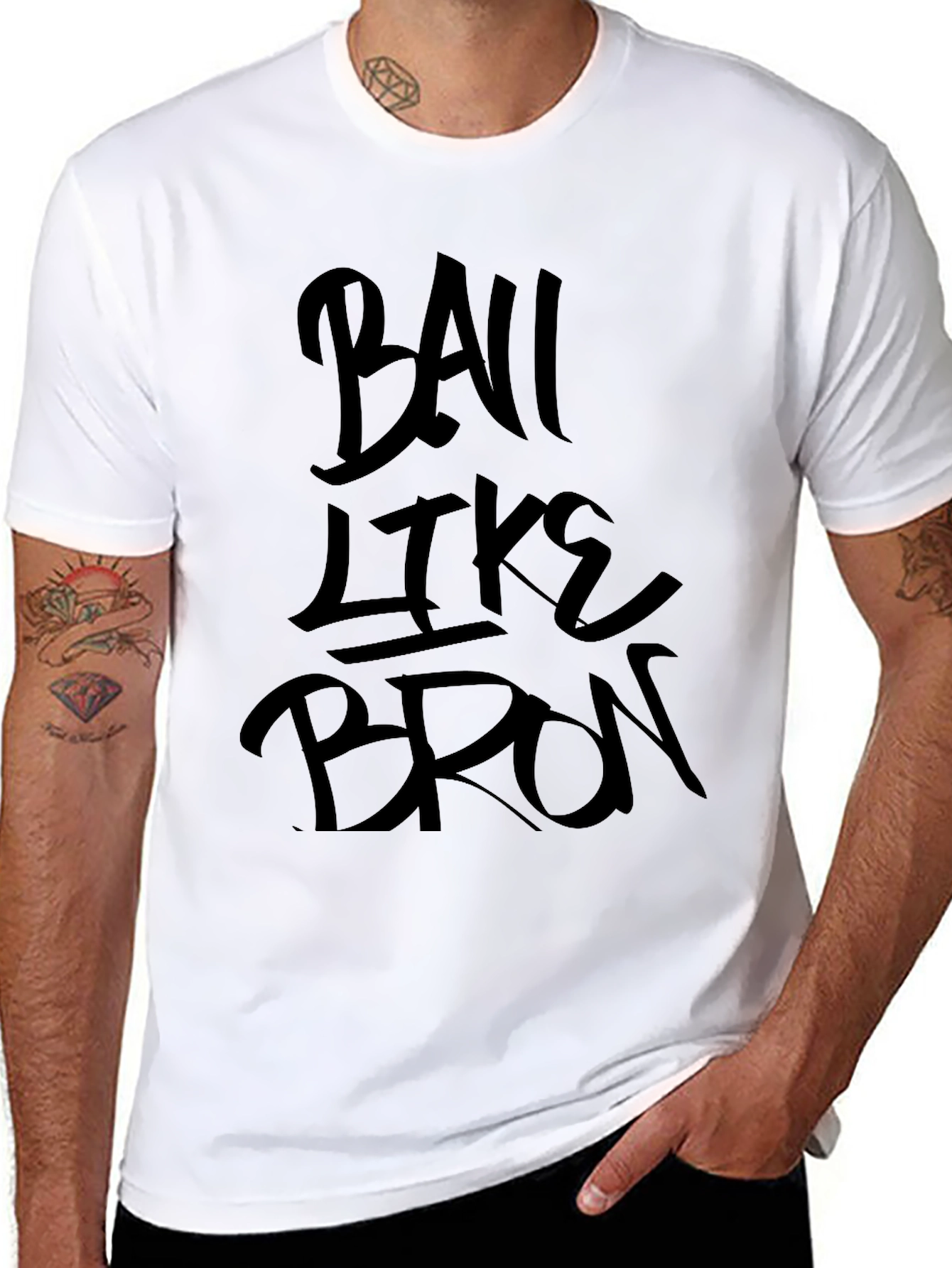 Ball Like Bron Graphic Tee - Black