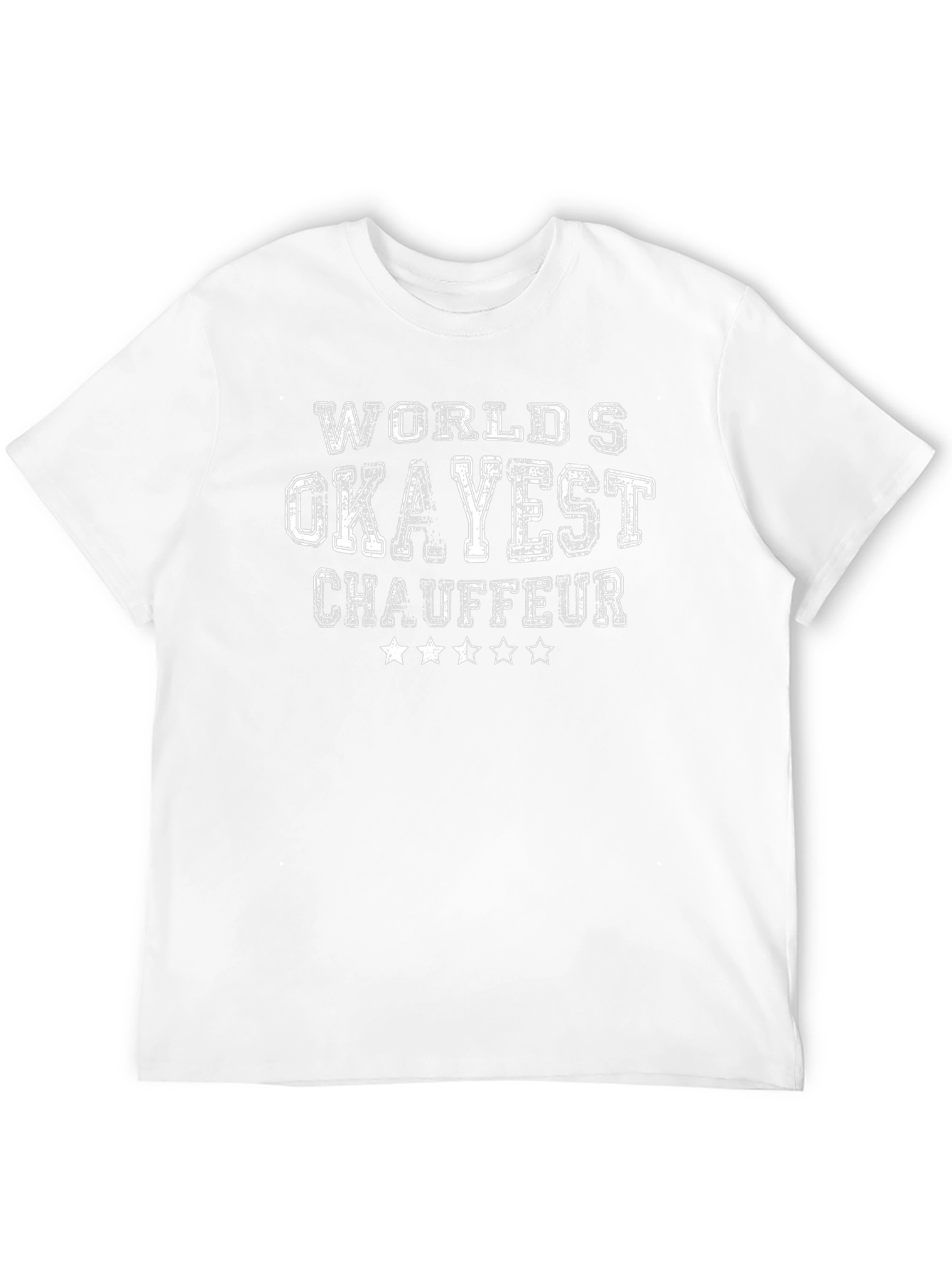 Worlds Okayest Chauffeur T-Shirt - Funny Driver Tee